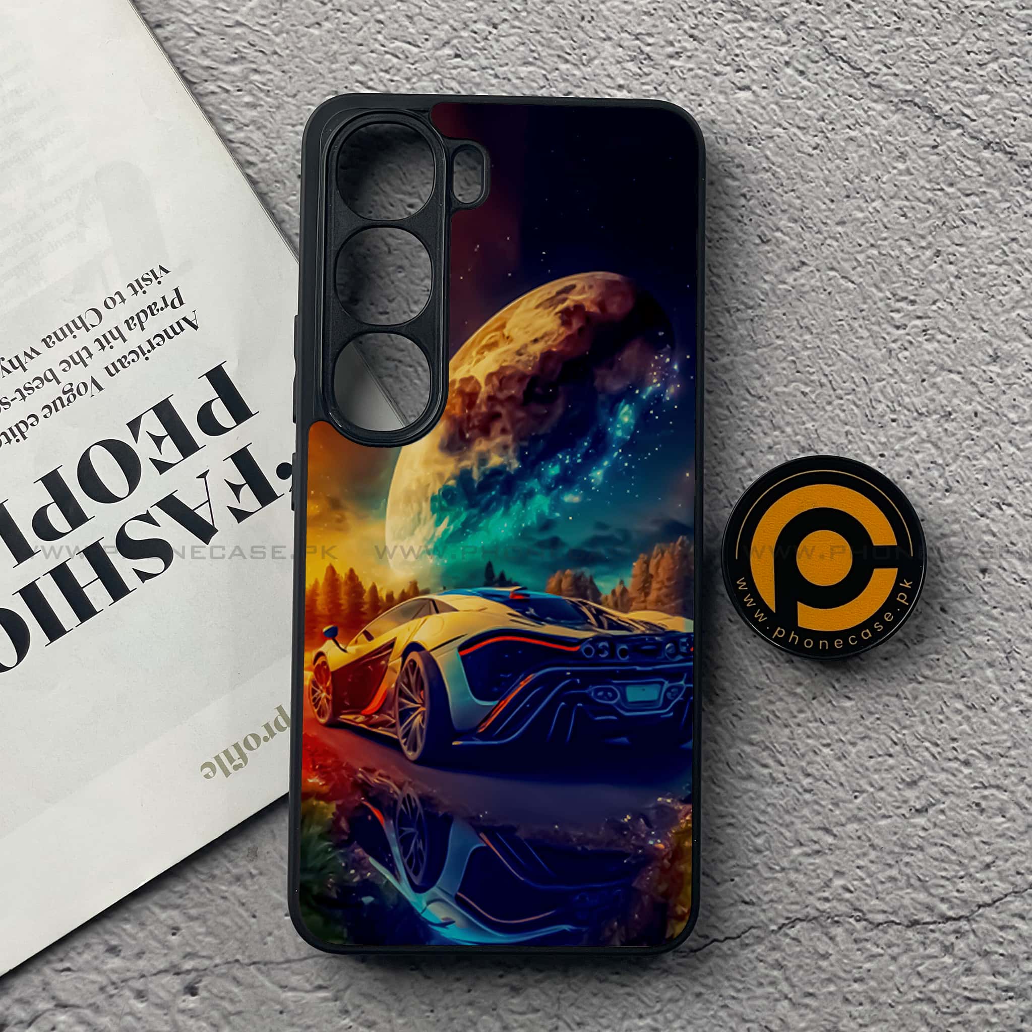 Vivo V40 Lite (IDN) - Racing Series - Premium Metal Printed soft Bumper Shock Proof Case