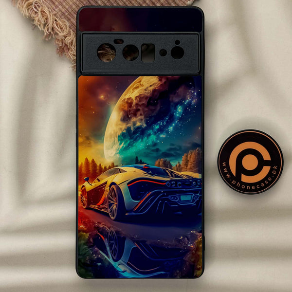 Google Pixel 6 Pro - Racing  Design 5  - Premium Metal Printed soft Bumper Shock Proof Case  CS-29793