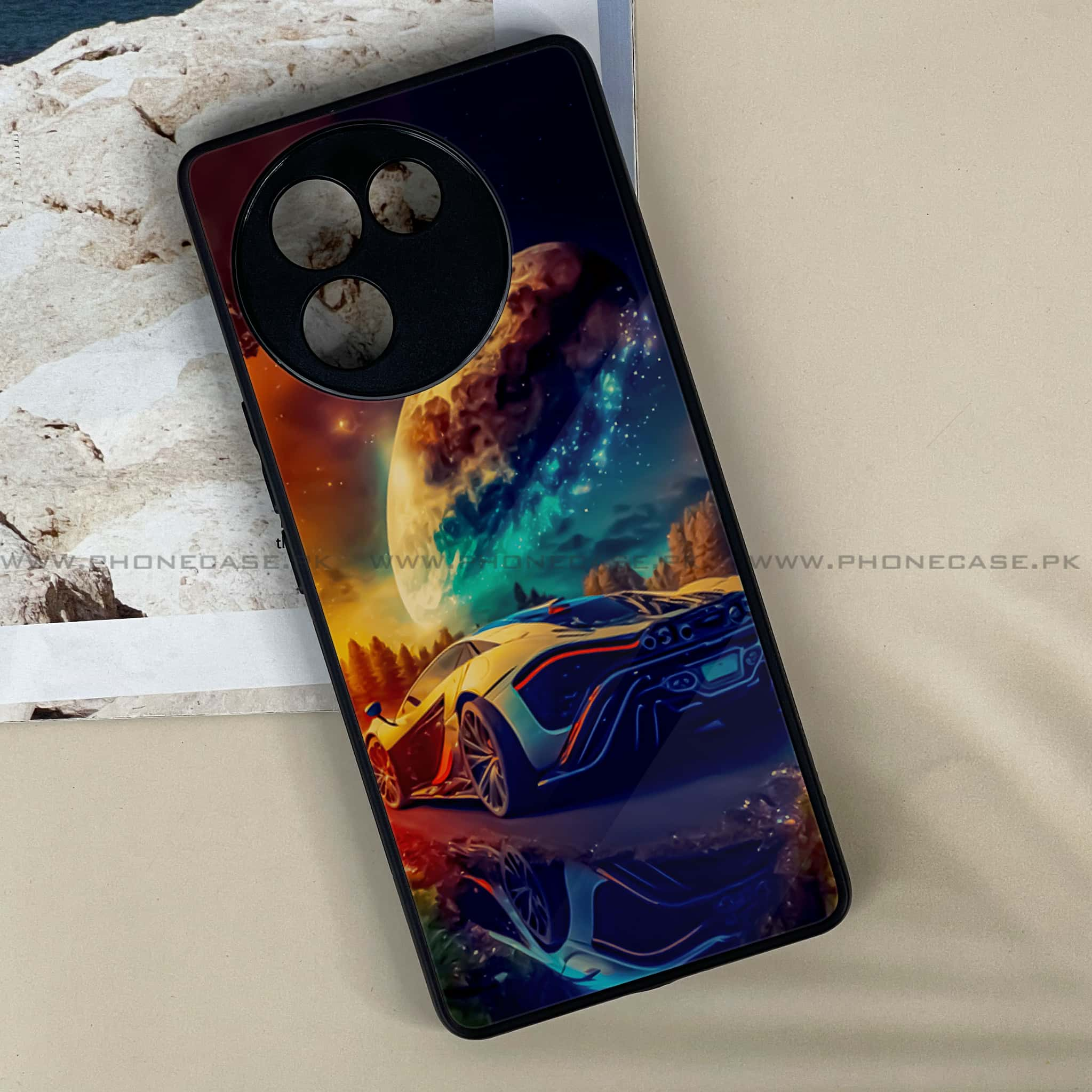 Vivo V30E - Racing Series - Premium Printed Metal soft Bumper shock Proof Case