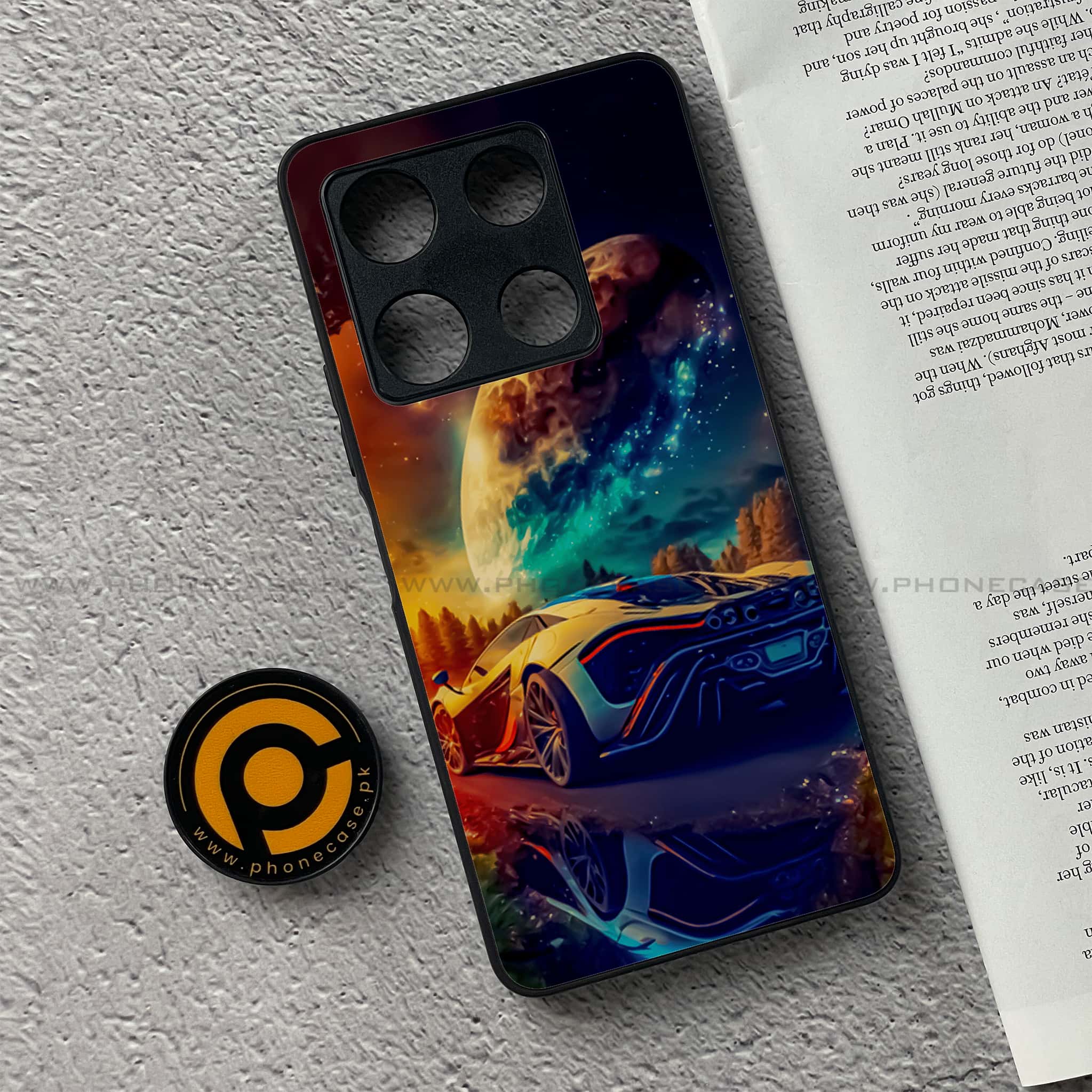 Infinix Note 30 Pro - Racing Series - Premium Metal Printed soft Bumper shock Proof Case