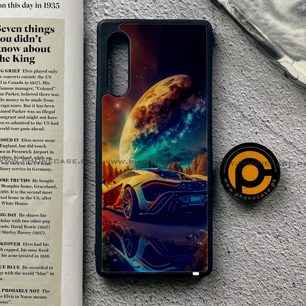 LG Velvet  / LG G9  - Racing Design 5  - Premium Printed Glass soft Bumper shock Proof Case CS-36374