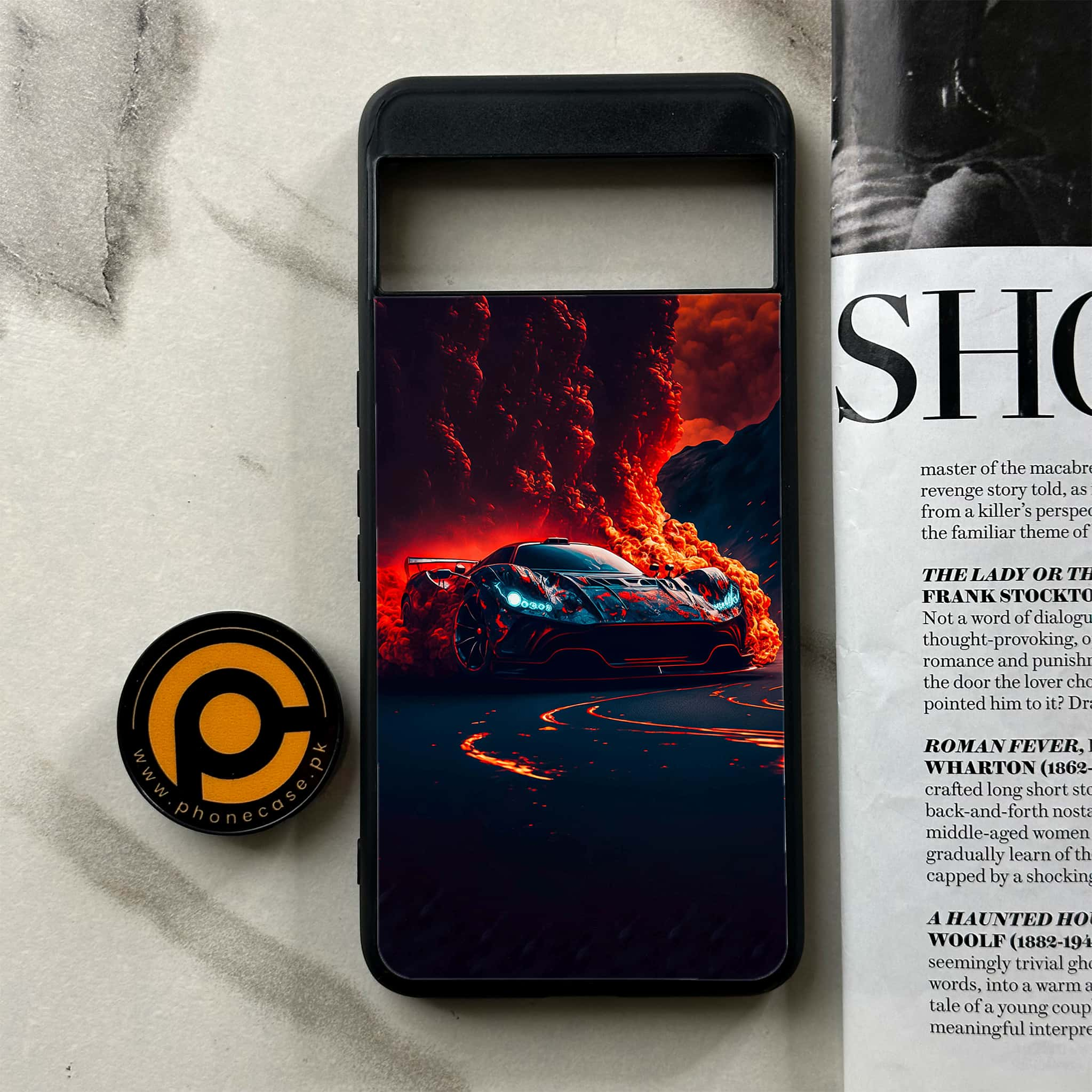 Google Pixel 8 Pro - Racing Series - Premium Printed Glass soft Bumper shock Proof Case