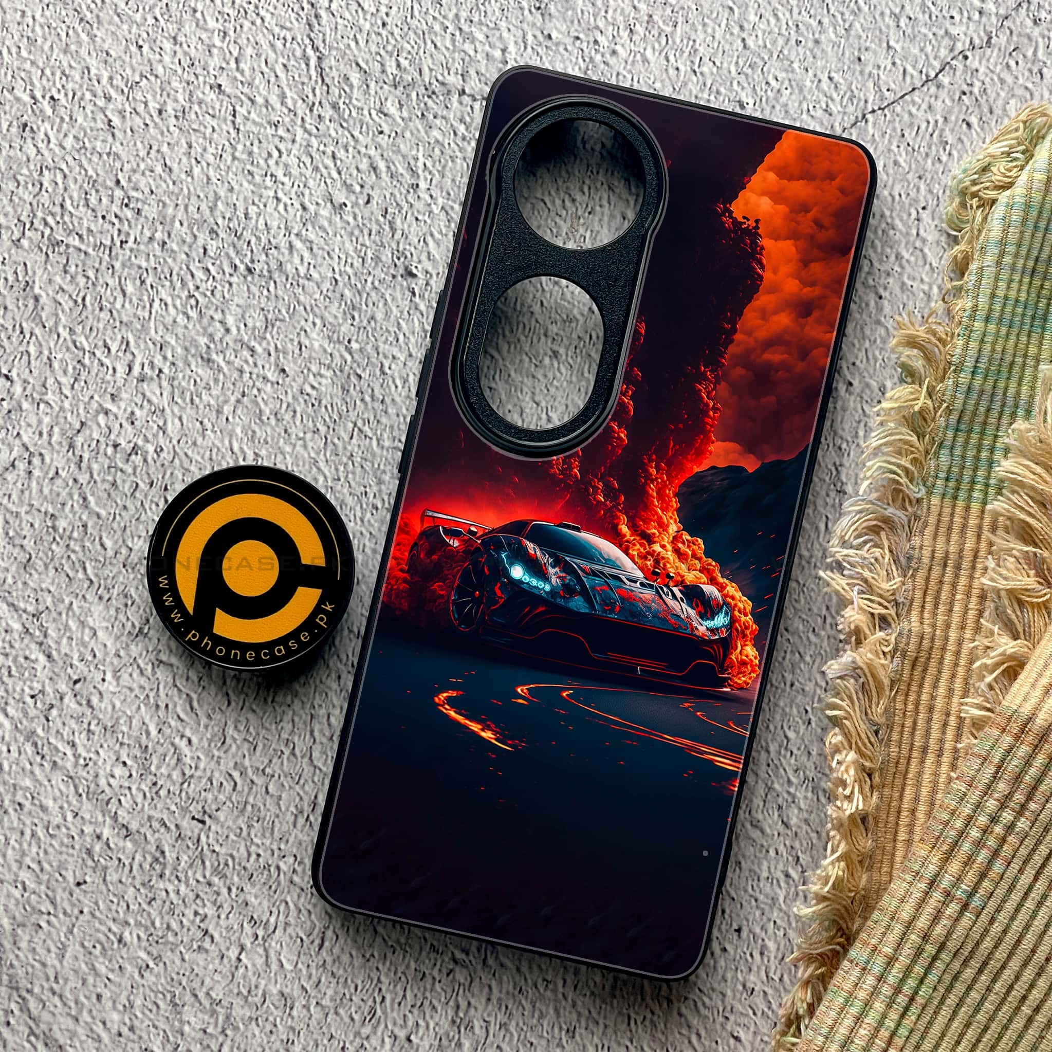 Vivo S19 Pro - Racing Series - Premium Metal Printed soft Bumper shock Proof Case
