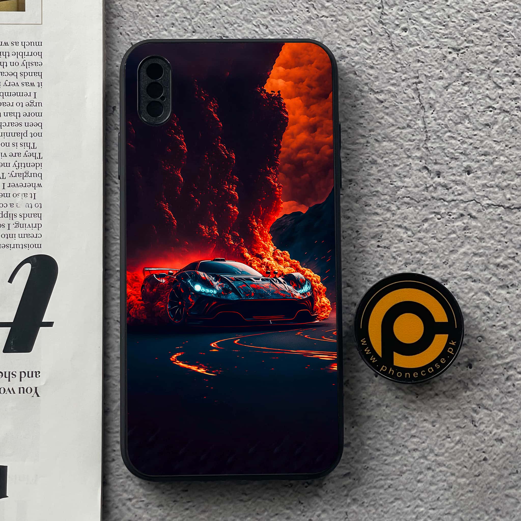 iPhone XS Max - Racing Series - Premium Metal Printed soft Bumper shock Proof Case
