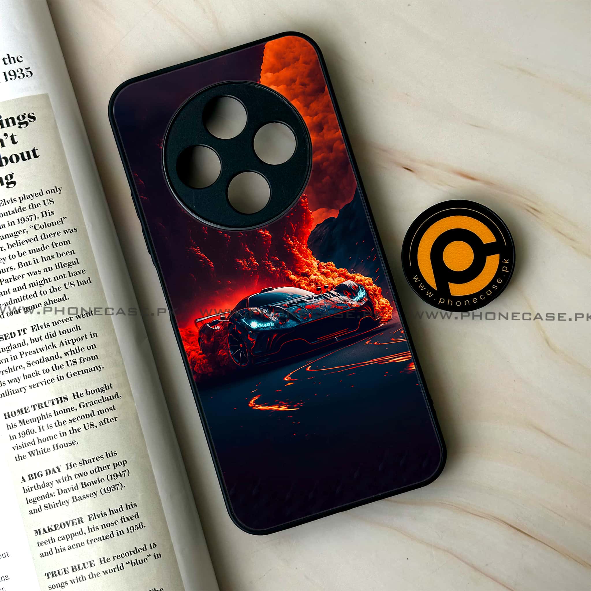 Oppo F27 Pro - Racing Series - Premium Metal Printed soft Bumper Shock Proof Case
