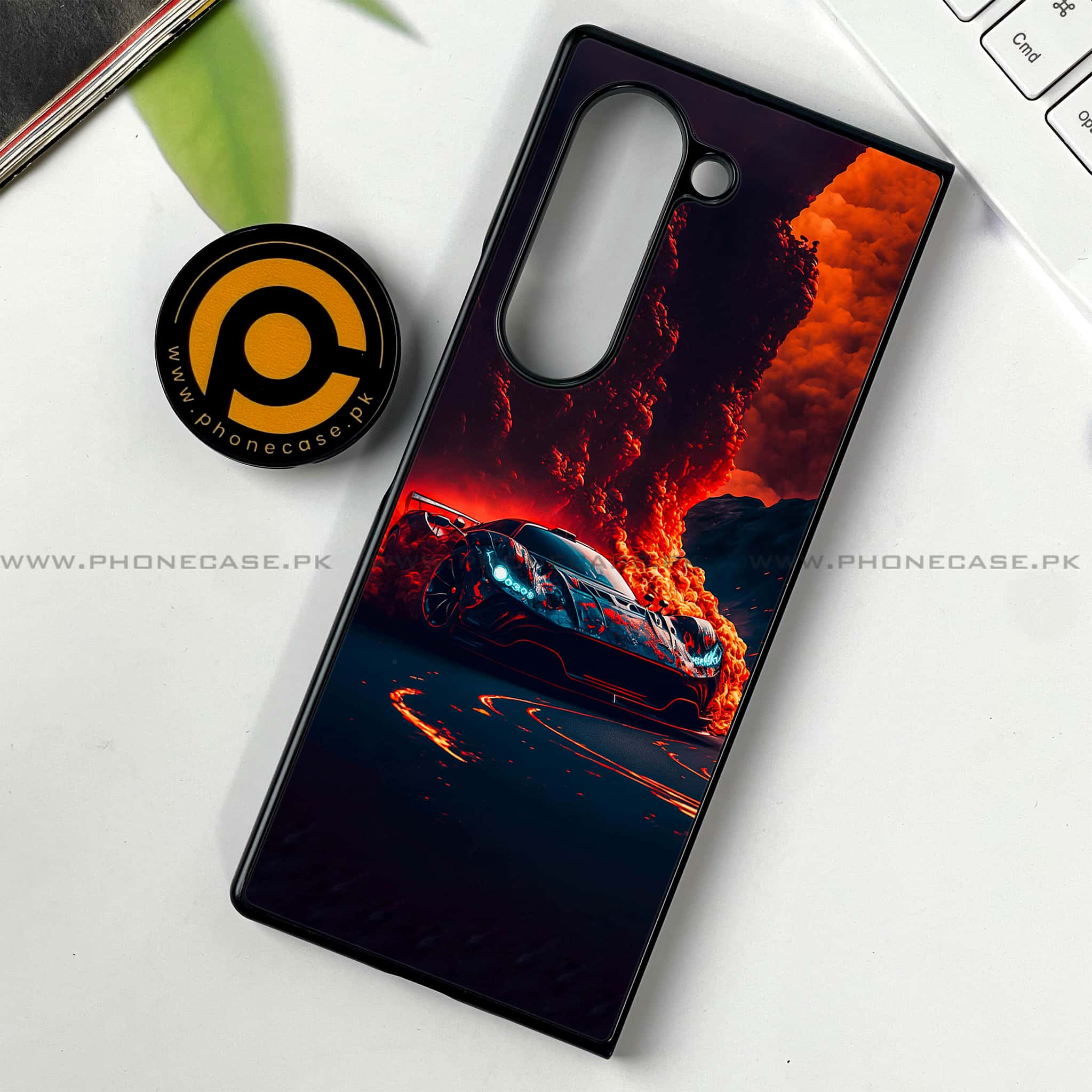 Samsung Galaxy Z Fold 6 - Racing Series - Premium Printed Metal soft Bumper shock Proof Case