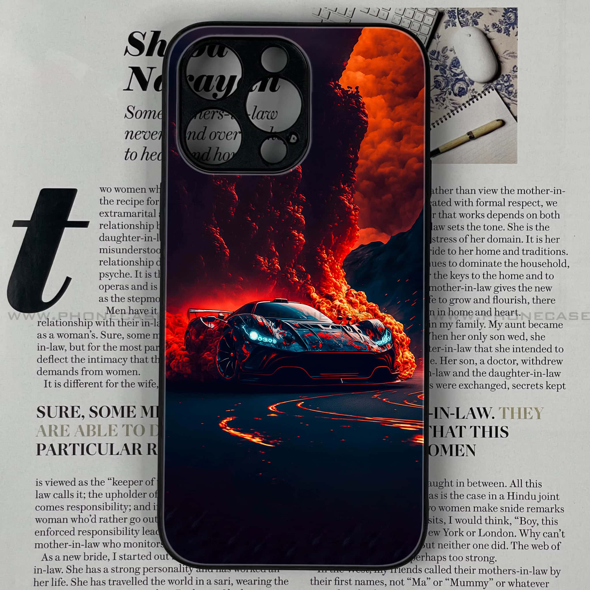 iPhone 13 Pro Max - Racing Series - Premium Metal Printed soft Bumper shock Proof Case
