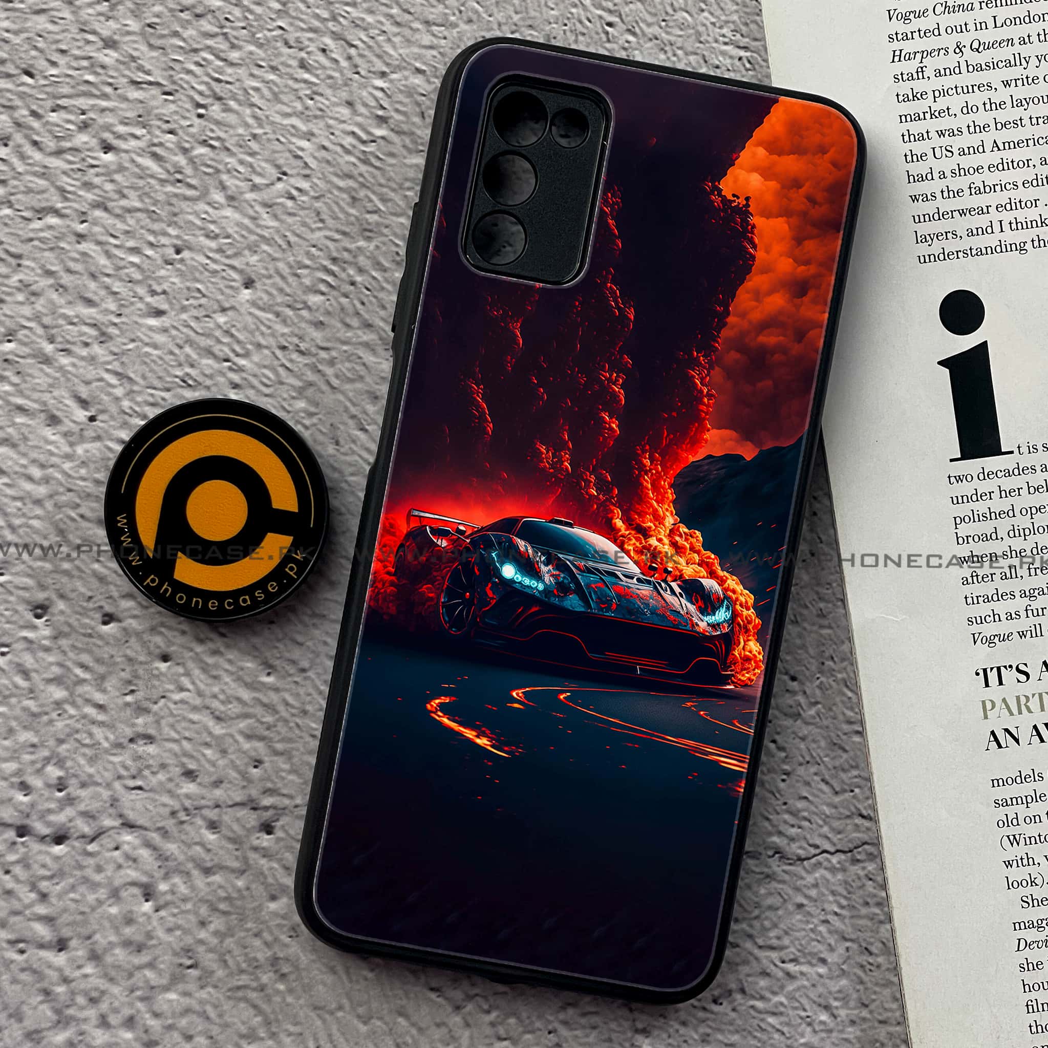 Samsung Galaxy A02s - Racing Series - Premium Printed Metal soft Bumper shock Proof Case