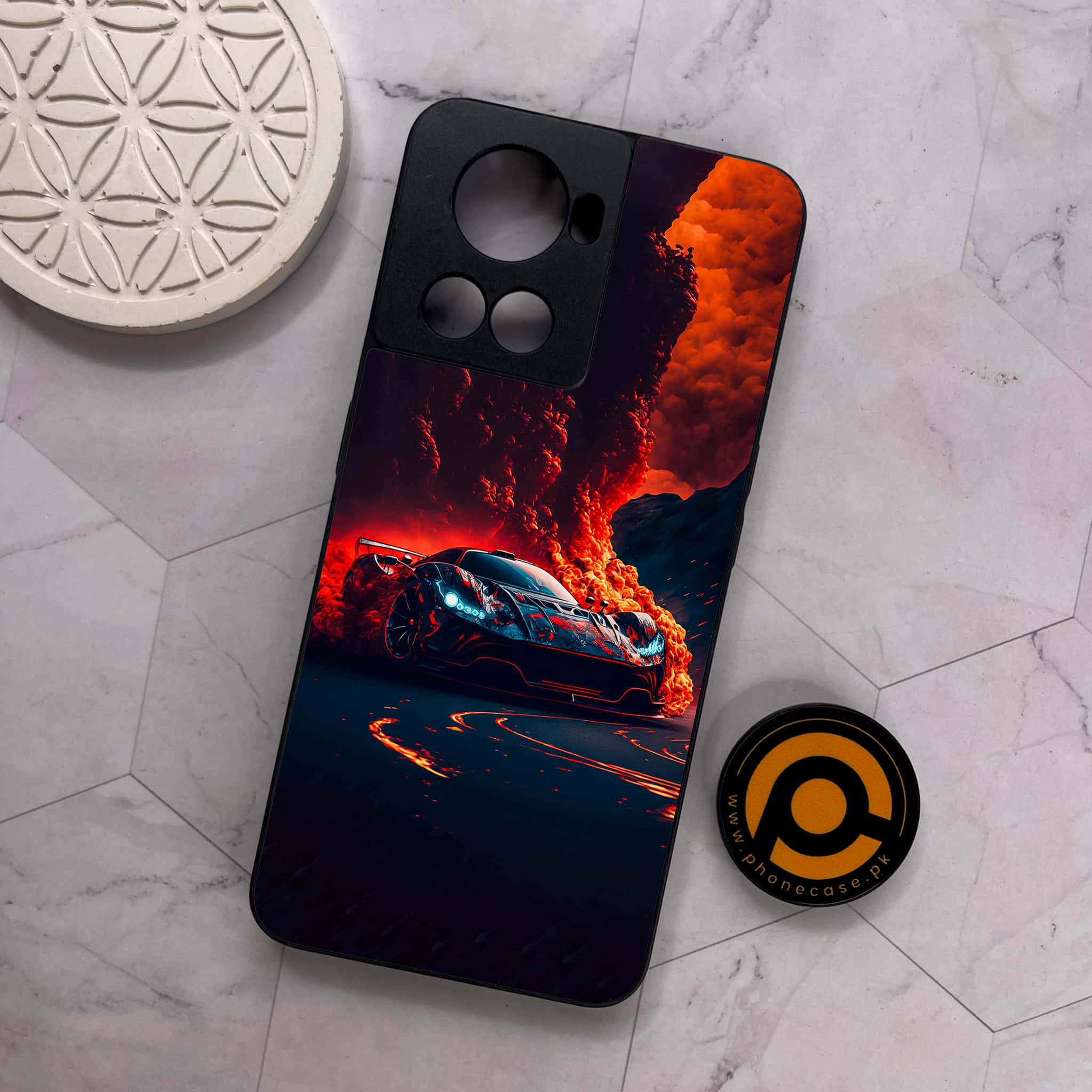 OnePlus 10R -  Racing Series - Premium Metal Printed soft Bumper shock Proof Case