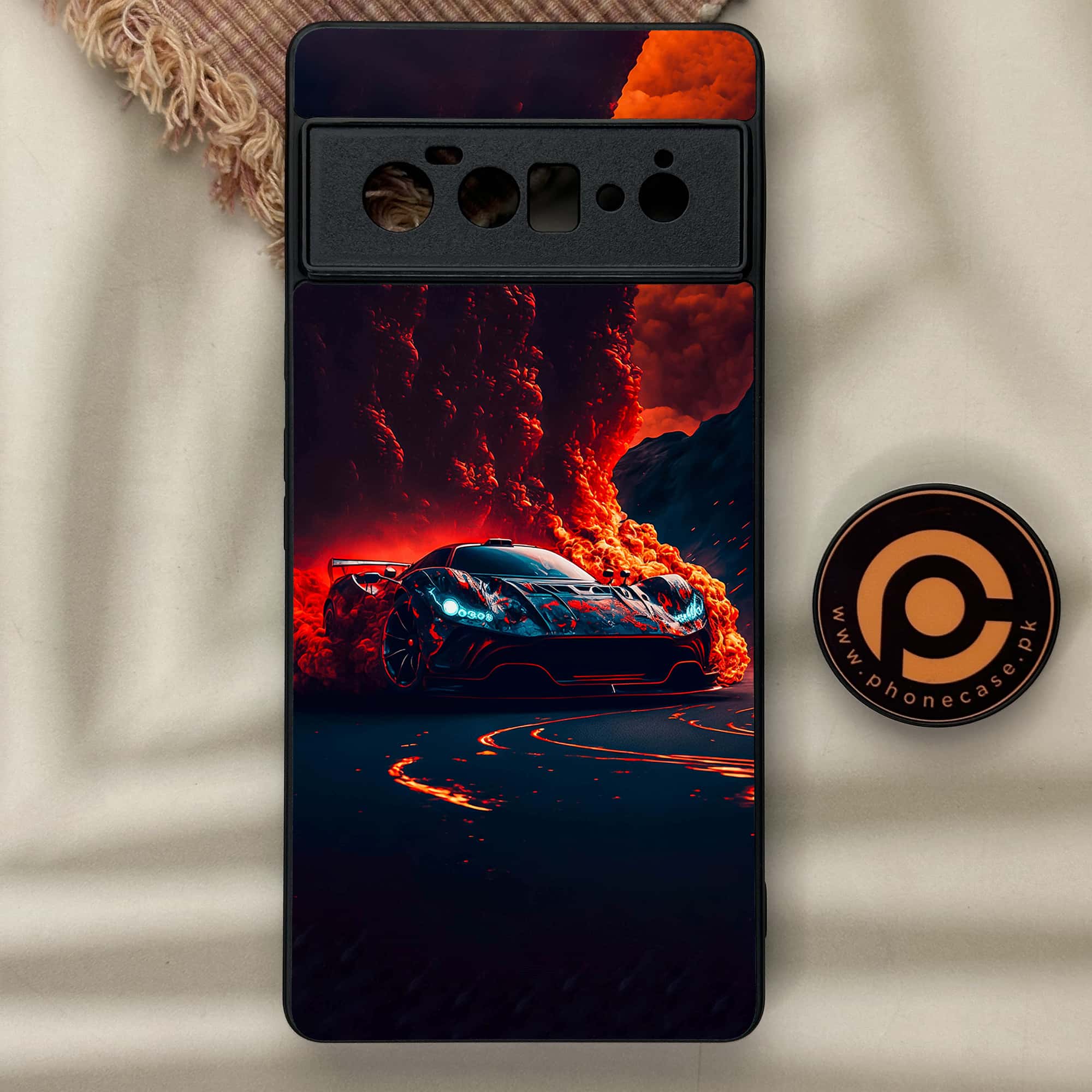 Google Pixel 6 Pro - Racing Series - Premium Metal Printed soft Bumper Shock Proof Case