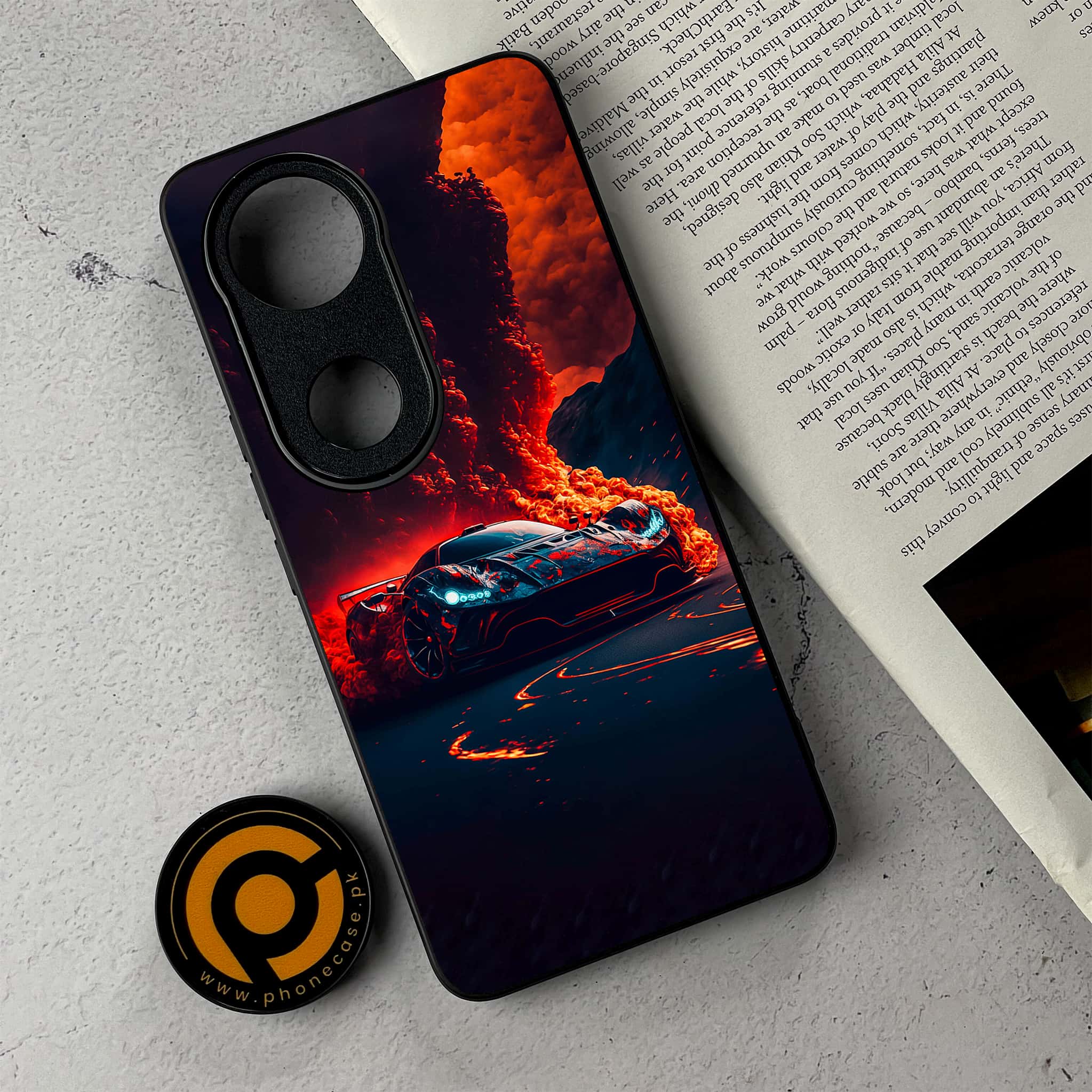 Vivo V50 -   Racing Series - Premium Metal Printed Soft Bumper Shockproof Case