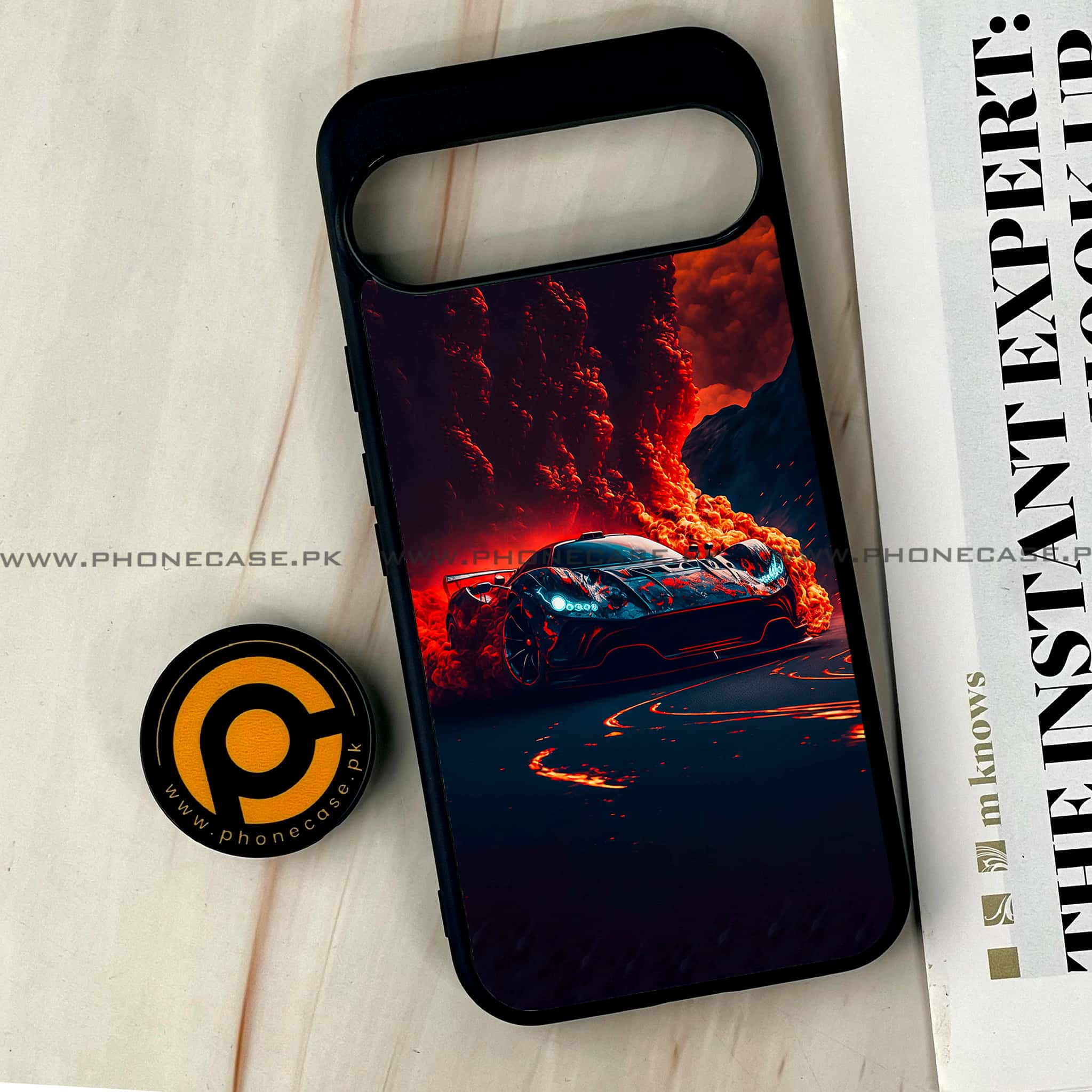 Google Pixel 9 Pro XL - Racing Series - Premium Printed Glass soft Bumper shock Proof Case