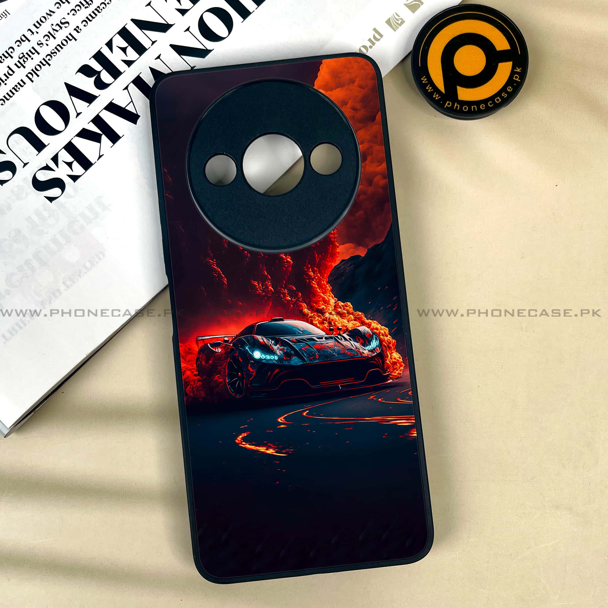 Xiaomi Redmi A3x - Racing Series - Premium Printed Metal soft Bumper shock Proof Case