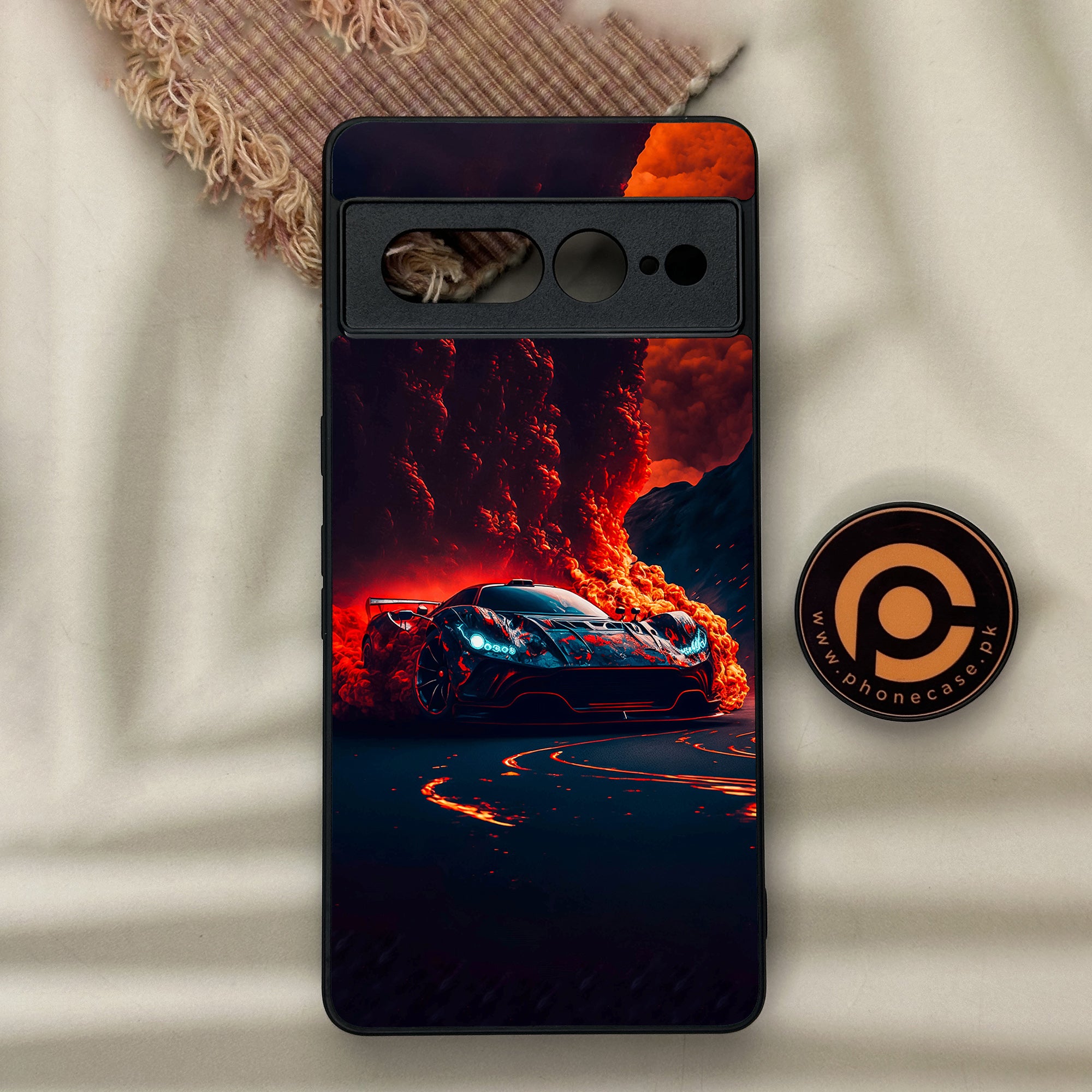 Google Pixel 7 Pro - Racing Series - Premium Metal Printed soft Bumper Shock Proof Case