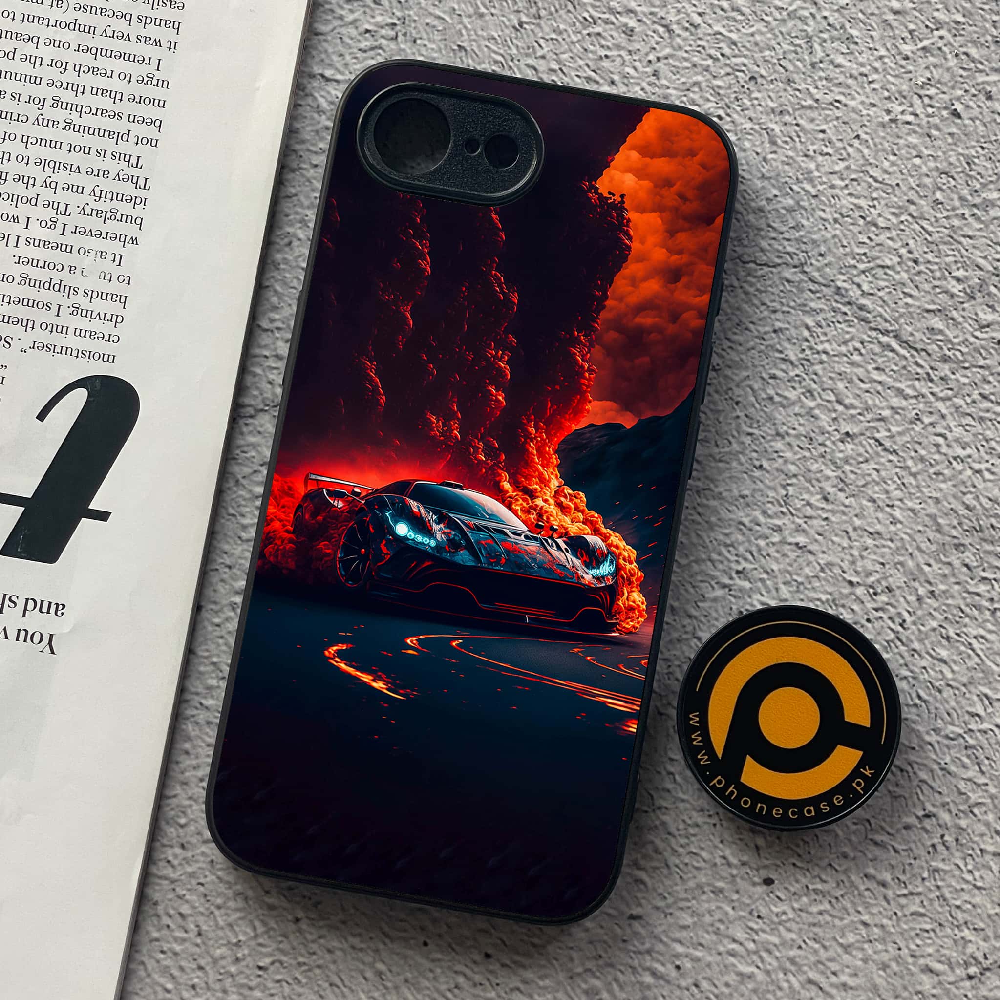 iPhone 16e - Racing Series - Premium Metal  Printed soft Bumper shock Proof Case