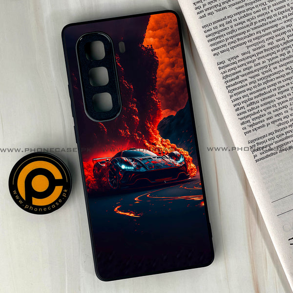 Infinix Hot 50 Pro Plus - Racing Design 6 - Premium Metal Printed soft Bumper shock Proof Case CS-37001