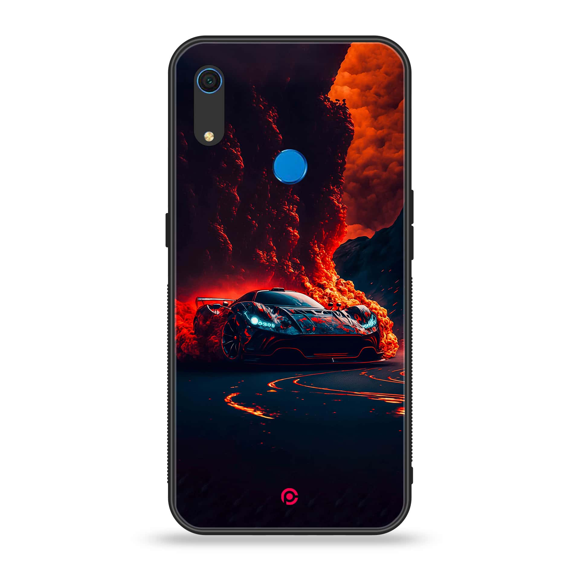 Huawei Y6s - Racing Series - Premium Printed Metal soft Bumper shock Proof Case