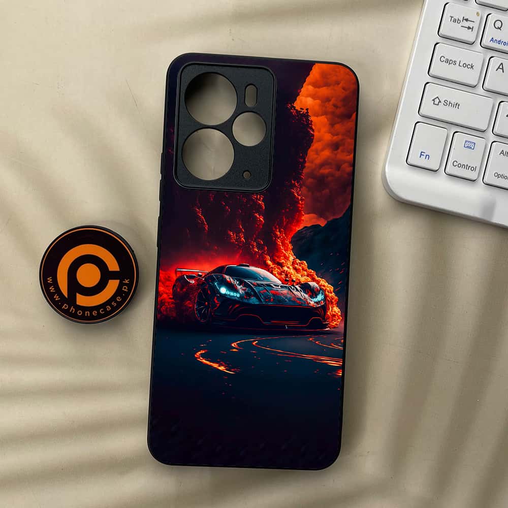Realme 14T 5G - Racing Series - Premium Metal Printed soft Bumper Shock Proof Case