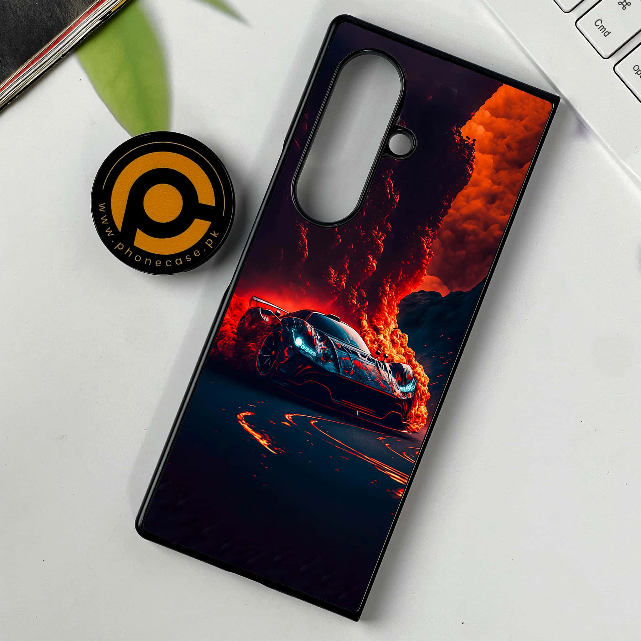 Samsung Galaxy Z Fold 7 - Racing Series - Premium Metal Printed soft Bumper shock Proof Case