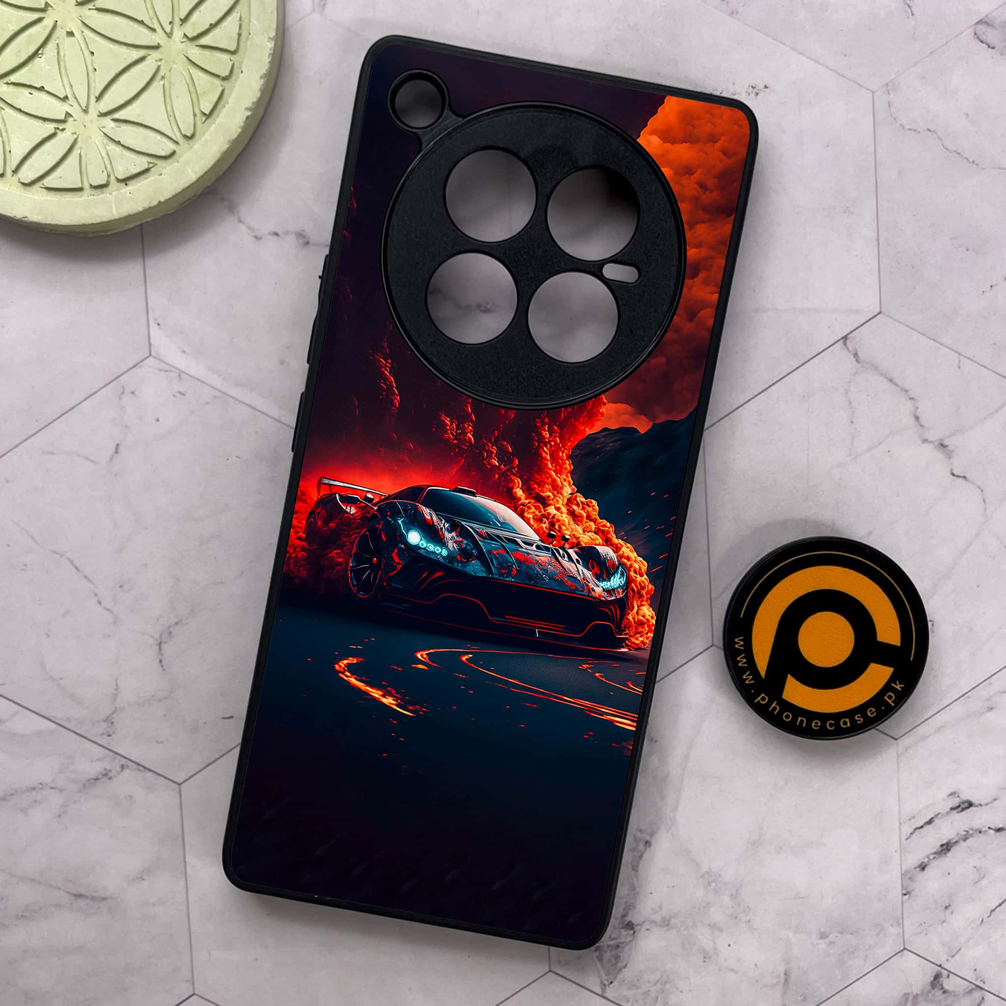 Infinix Zero 40 5G - Racing Series - Premium Metal Printed soft Bumper shock Proof Case