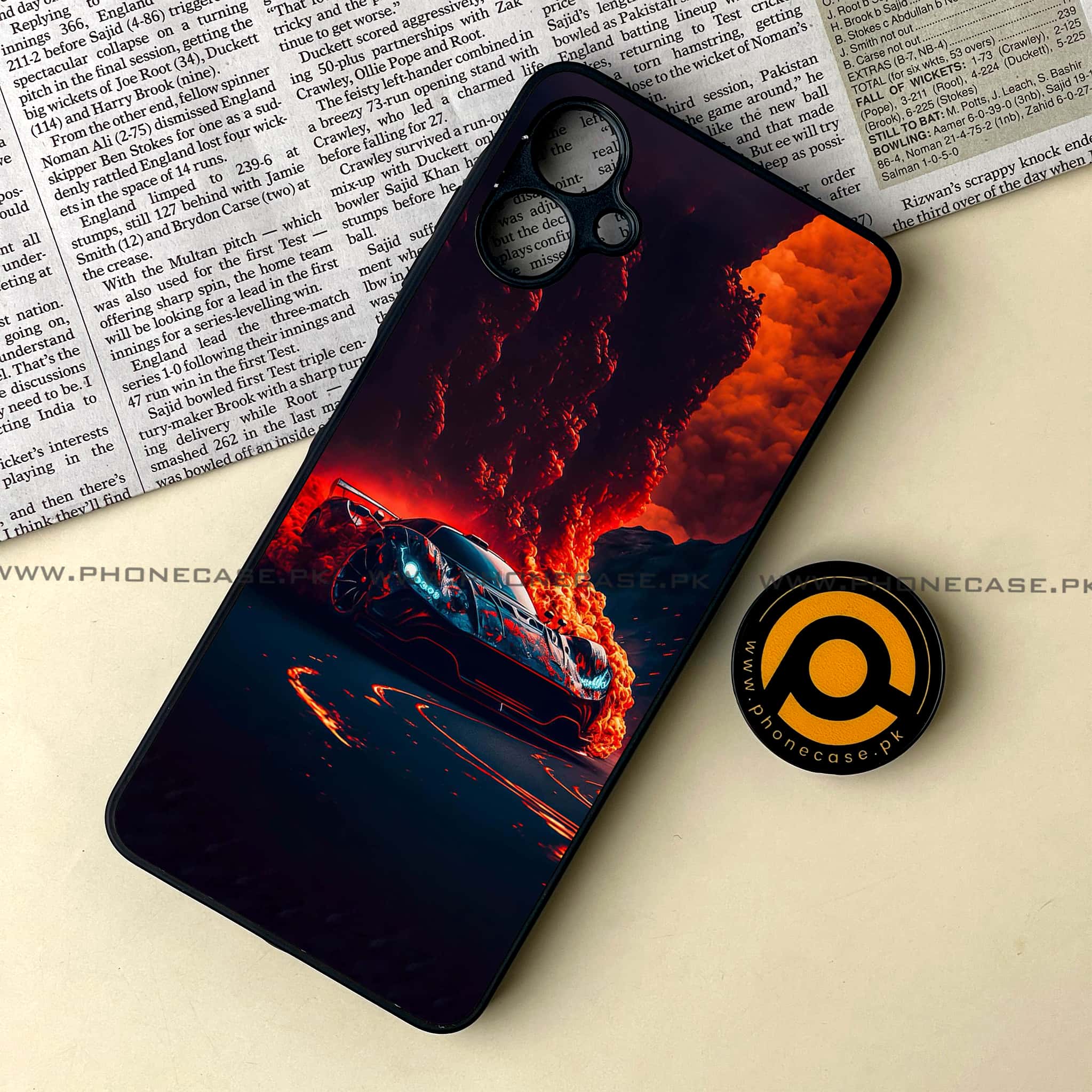 Samsung Galaxy A06  -  Racing Series - Premium Metal Printed soft Bumper shock Proof Case