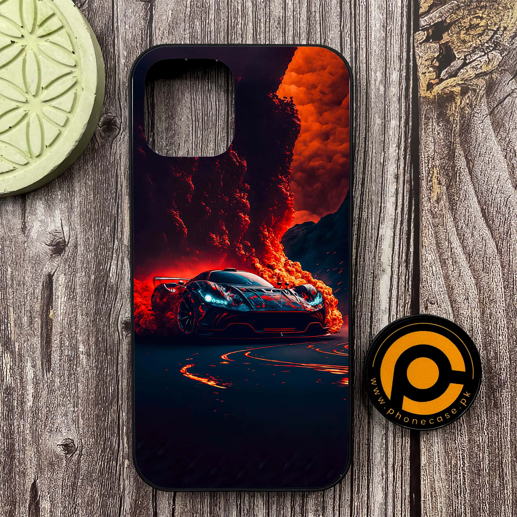 iPhone 12 - Racing Series - Premium Metal Printed soft Bumper shock Proof Case