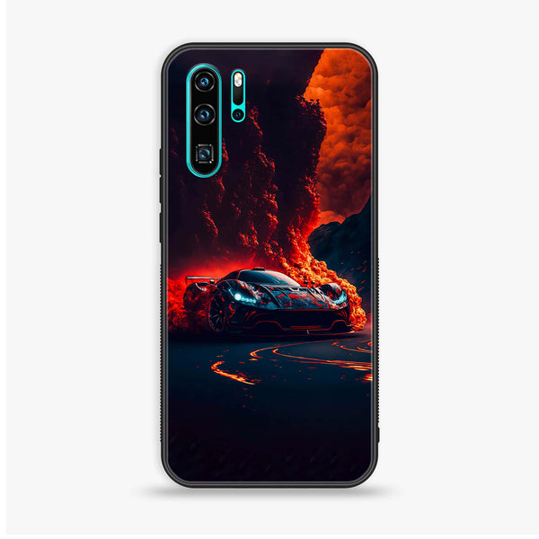 Huawei P30 Pro - Racing Design 6 - Premium Metal  Printed soft Bumper shock Proof Case CS-27587 CS-40370