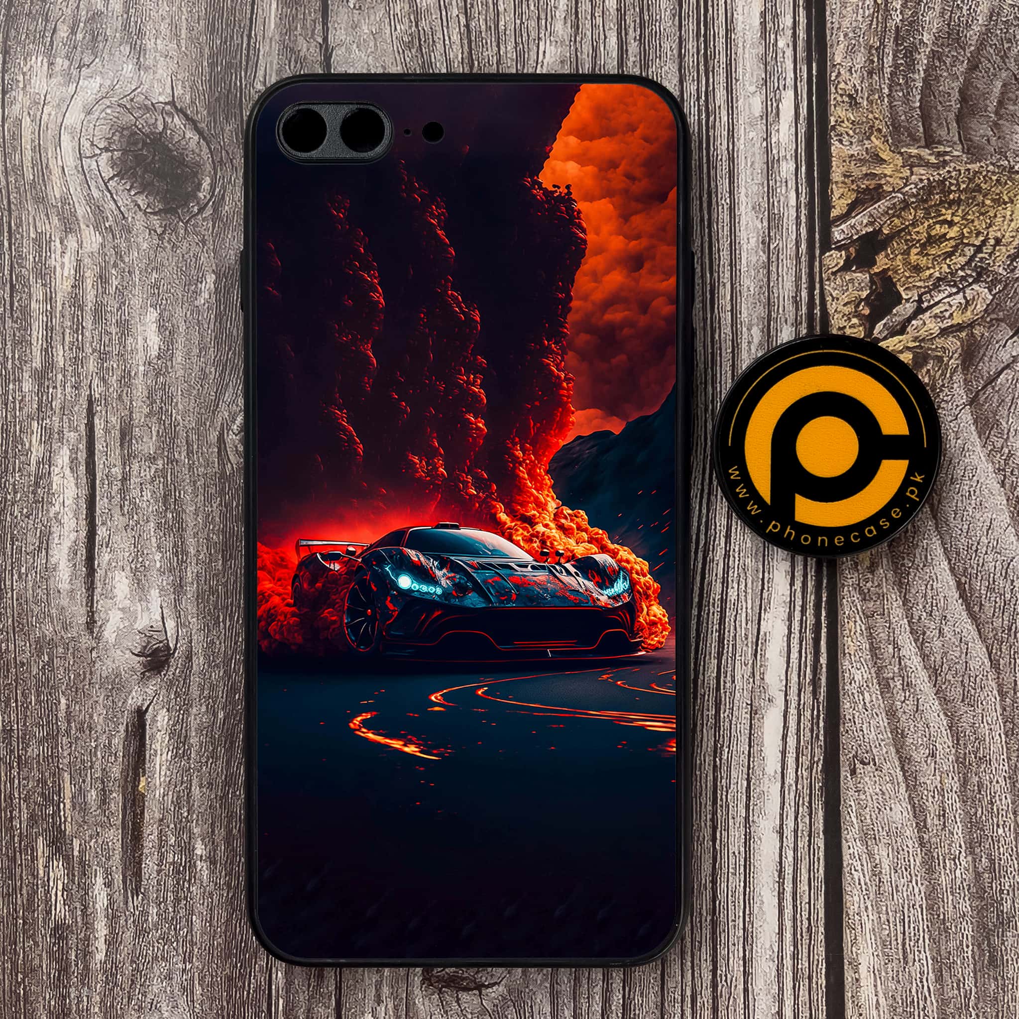iPhone 7 Plus - Racing Series - Premium Metal Printed soft Bumper shock Proof Case