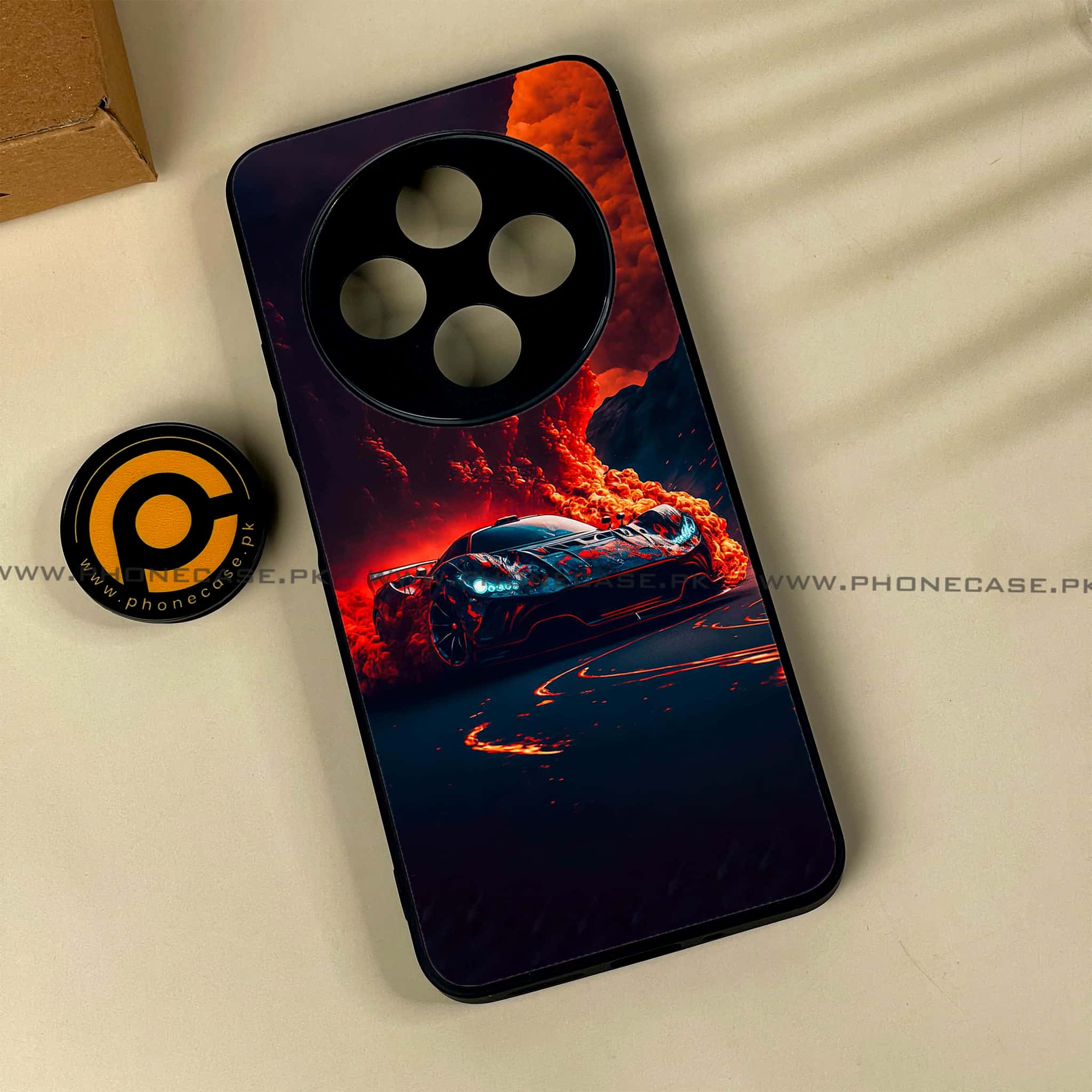 Xiaomi Redmi 14c - Racing Series - Premium Printed Glass soft Bumper shock Proof Case