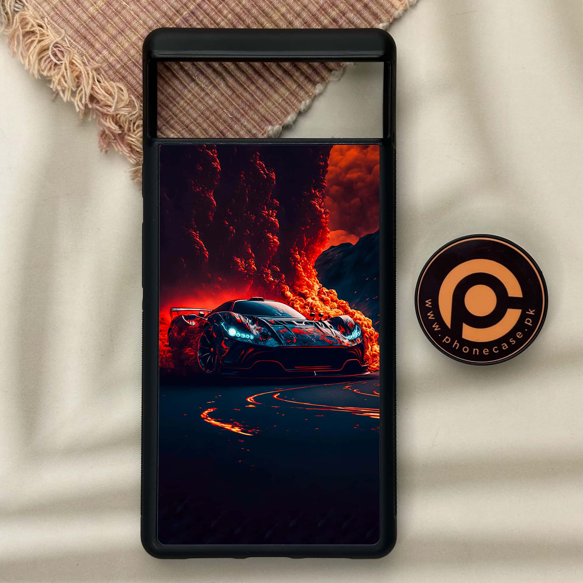 Google Pixel 6 - Racing Series - Premium Metal Printed soft Bumper Shock Proof Case