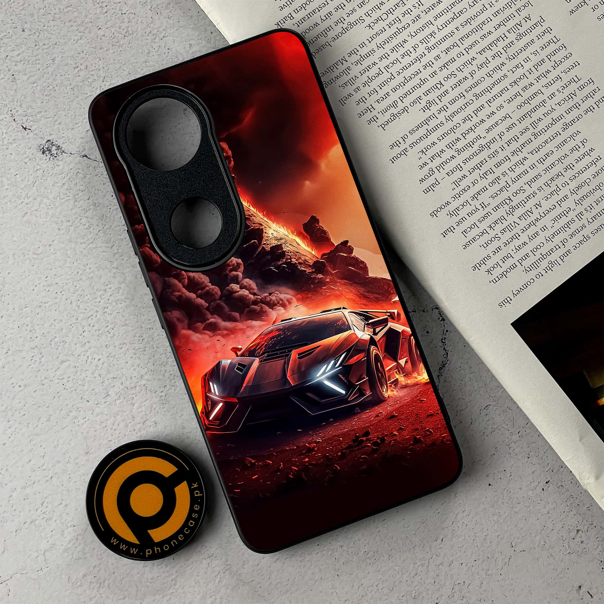 Vivo V50 -   Racing Series - Premium Metal Printed Soft Bumper Shockproof Case
