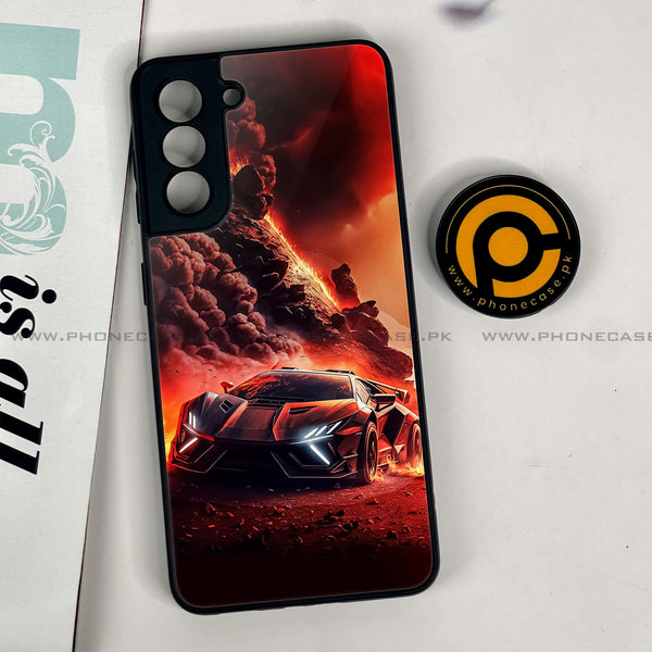 Samsung Galaxy S21 - Racing Design 7- Premium Metal Printed soft Bumper shock Proof Case CS-45207