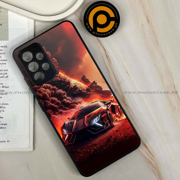 Samsung Galaxy A32 4G - Racing Design 7 - Premium Metal Printed soft Bumper shock Proof Case