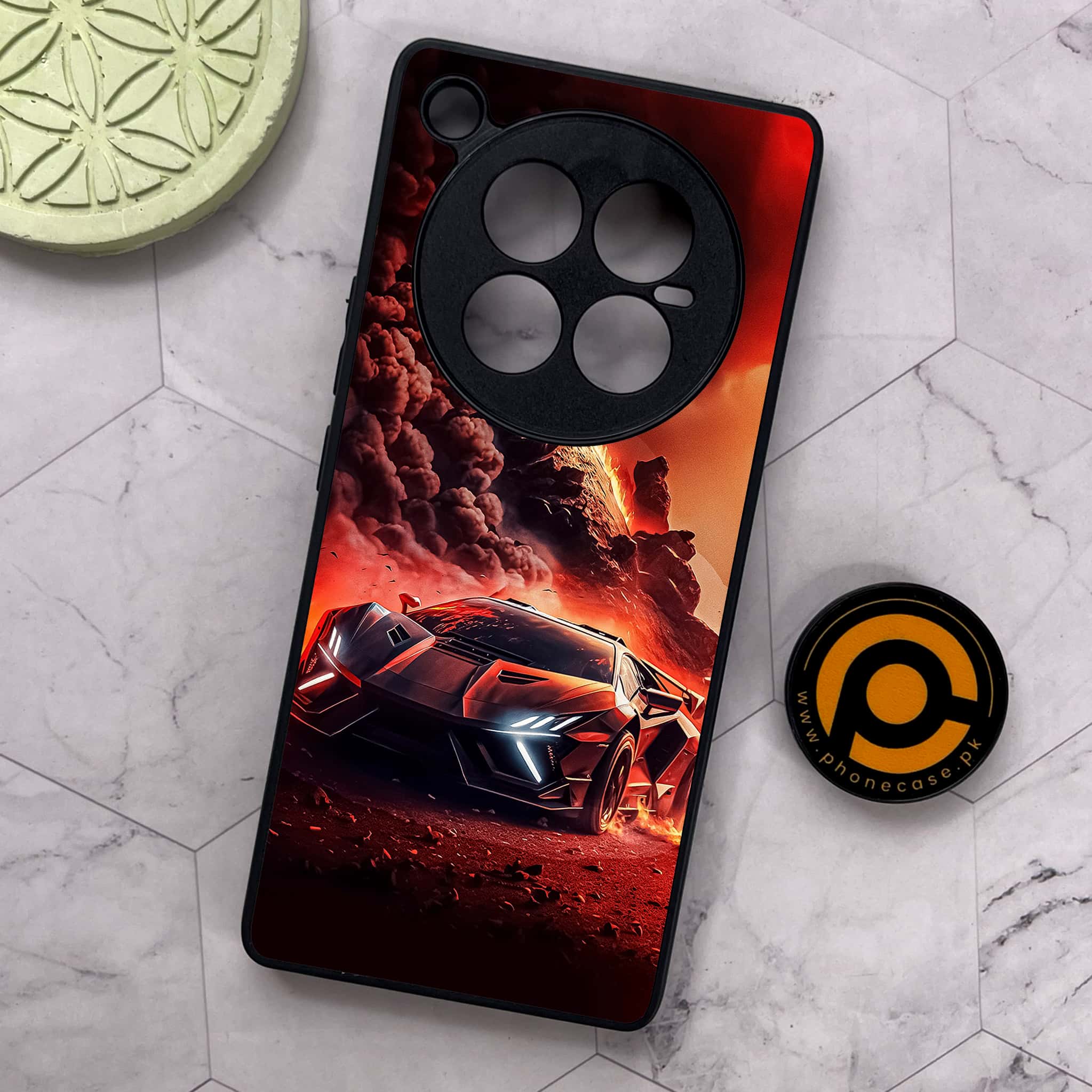 Infinix Zero 40 5G - Racing Series - Premium Metal Printed soft Bumper shock Proof Case