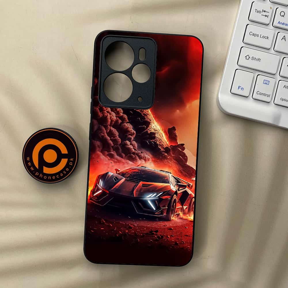 Realme 14T 5G - Racing Series - Premium Metal Printed soft Bumper Shock Proof Case