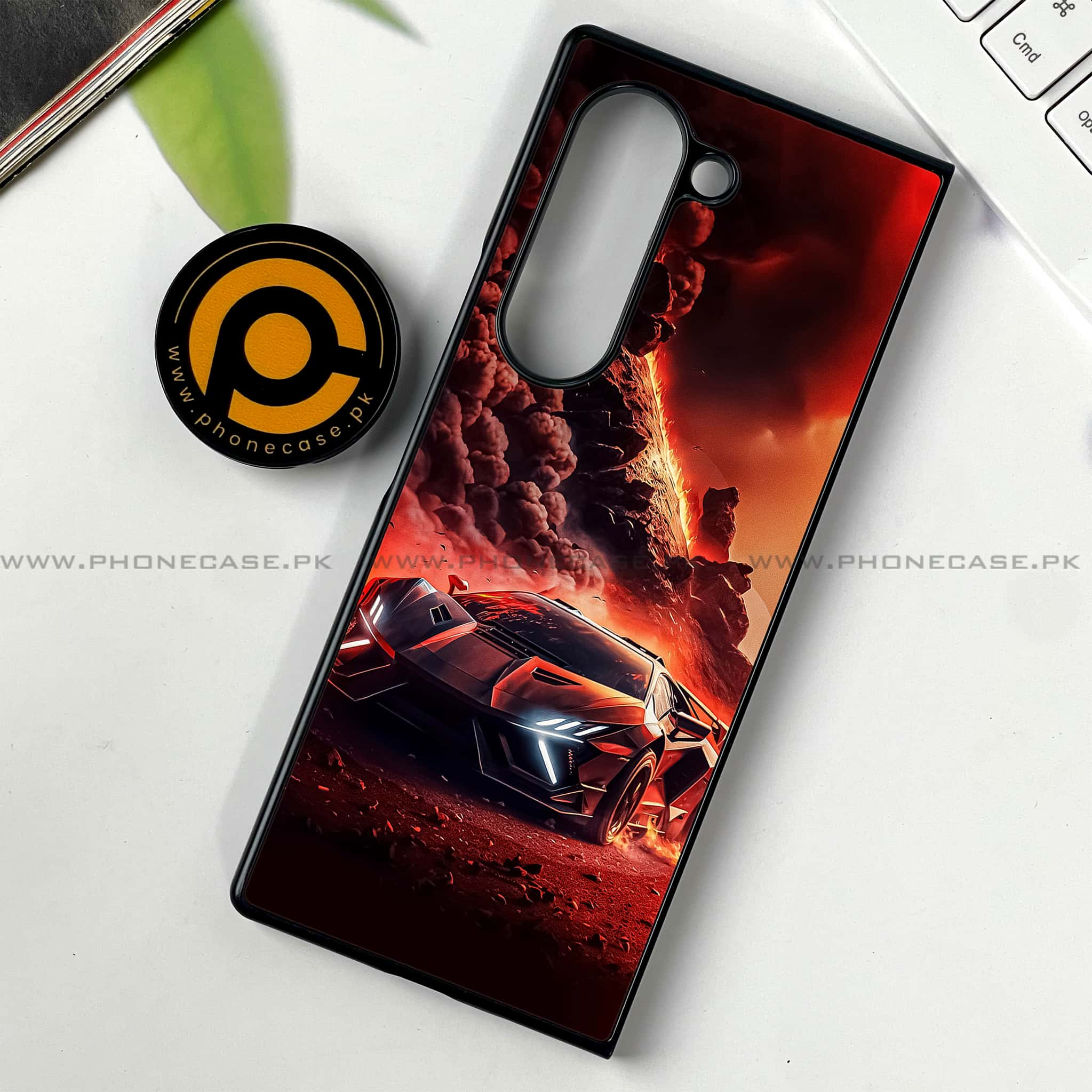 Samsung Galaxy Z Fold 6 - Racing Series - Premium Printed Metal soft Bumper shock Proof Case