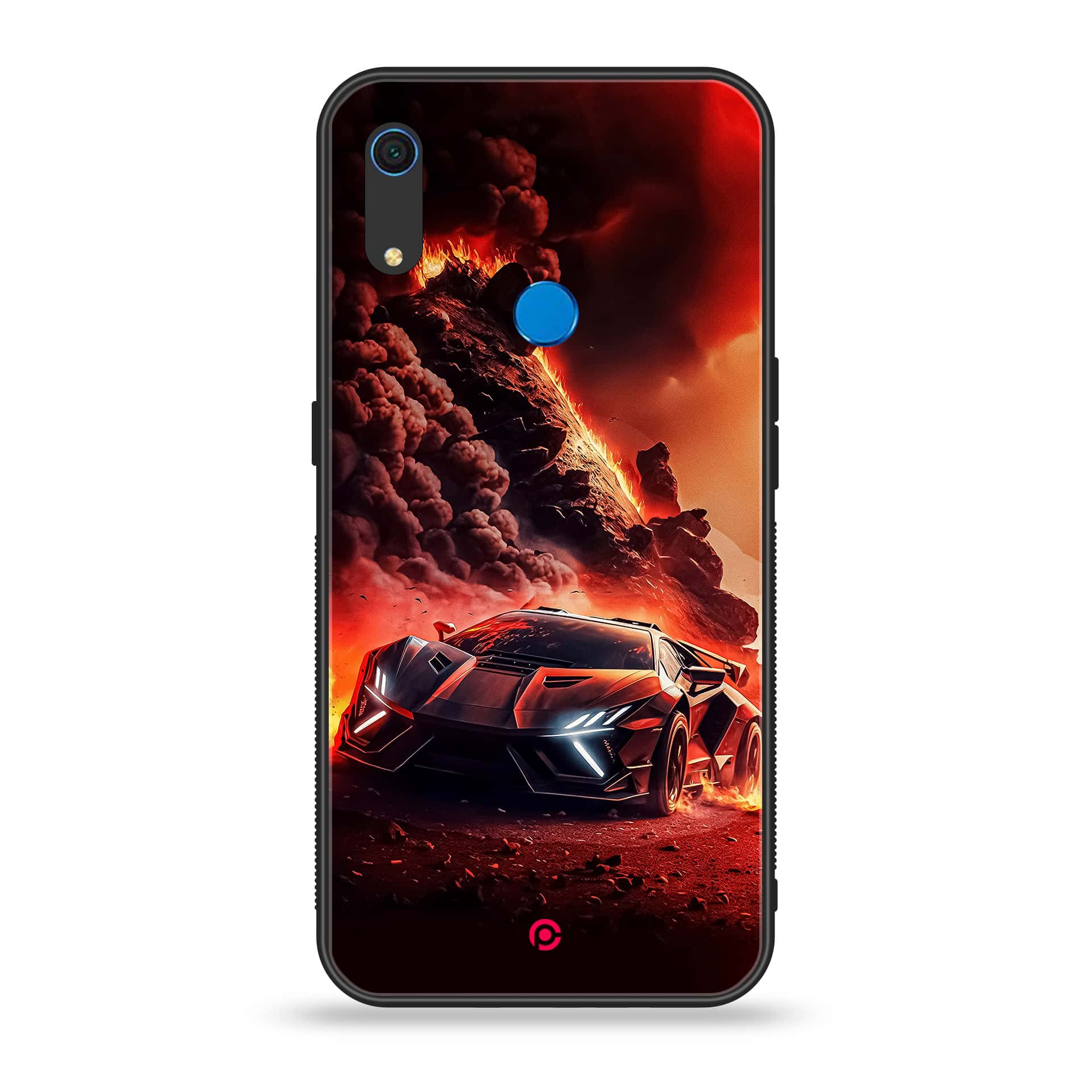 Huawei Y6s - Racing Series - Premium Printed Metal soft Bumper shock Proof Case