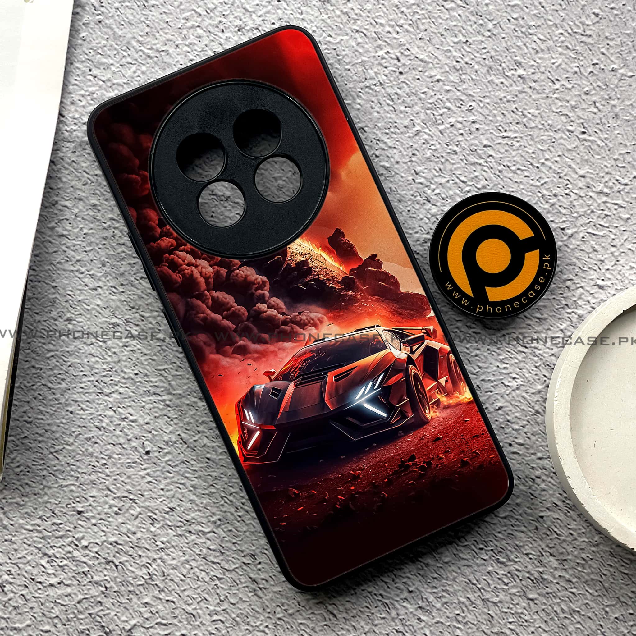 Realme 13 Pro Plus - Racing Series - Premium Printed Metal soft Bumper shock Proof Case