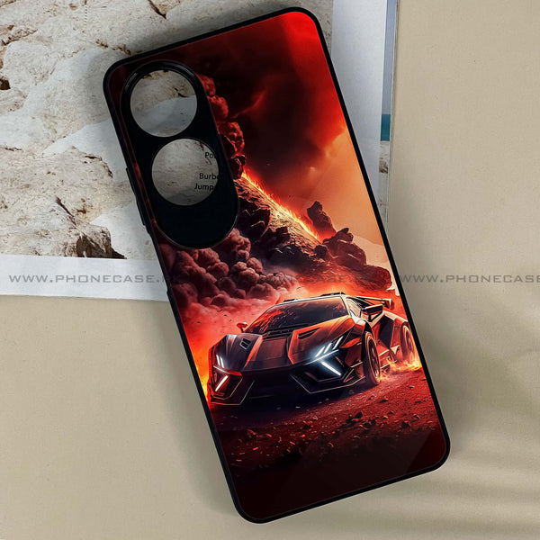 Oppo A60 - Racing Design 7 - Premium Printed Metal soft Bumper shock Proof Case CS-19532