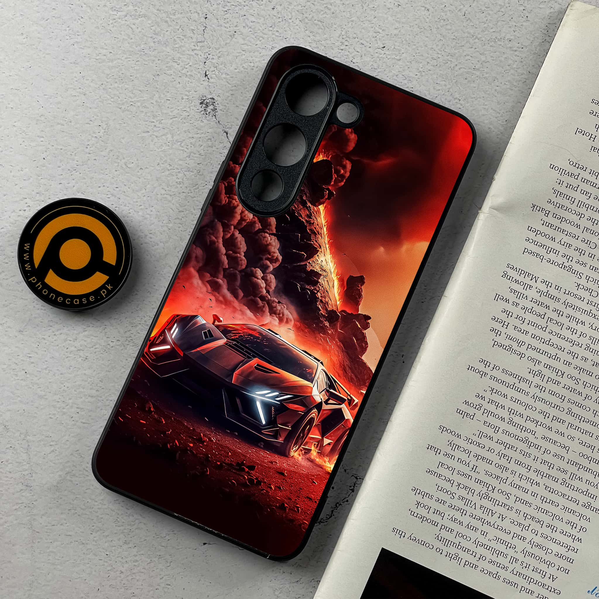 Vivo Y04 - Racing Series - Premium Metal Printed Soft Bumper Shockproof Case