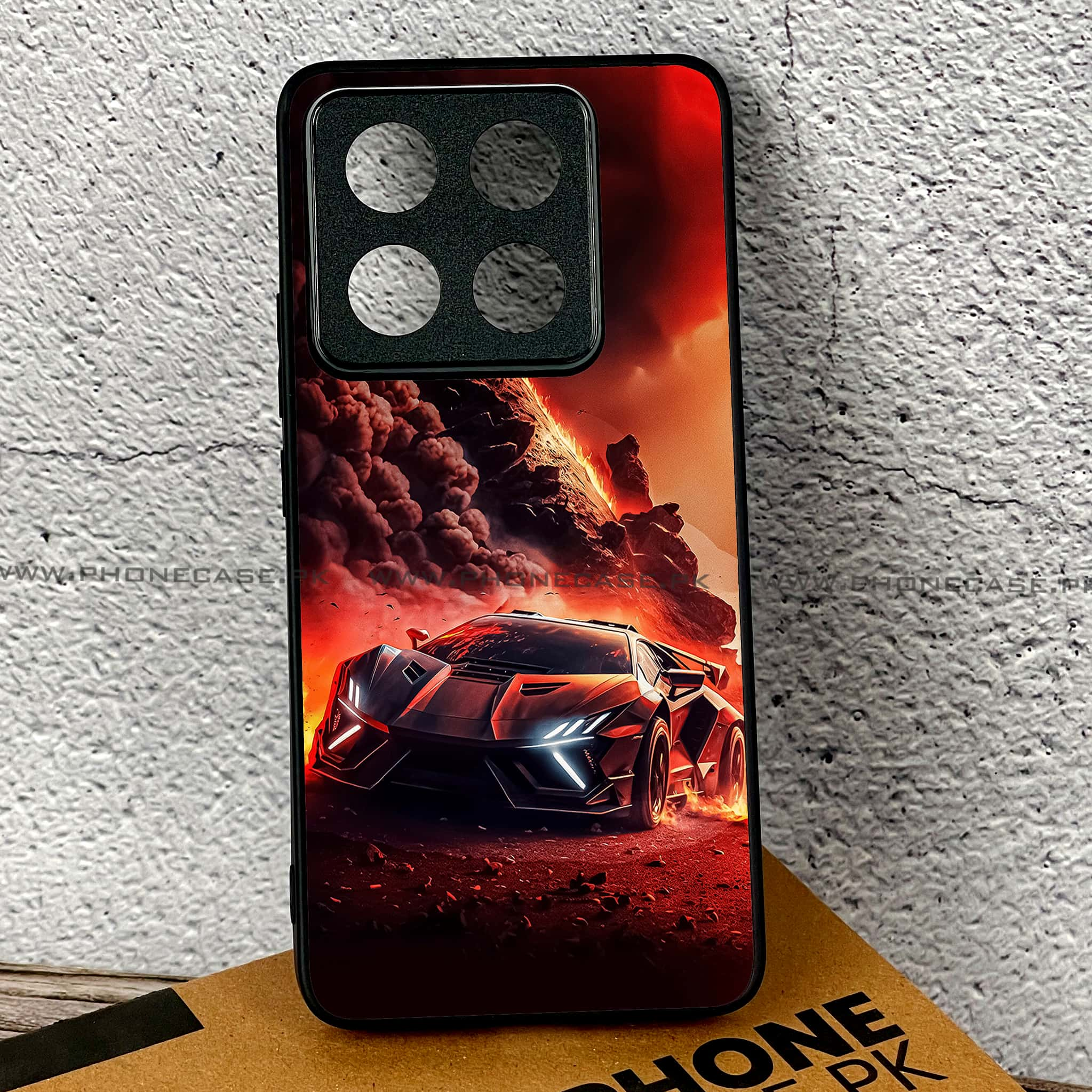 Xiaomi 14T - Racing Series - Premium Printed Glass soft Bumper shock Proof Case