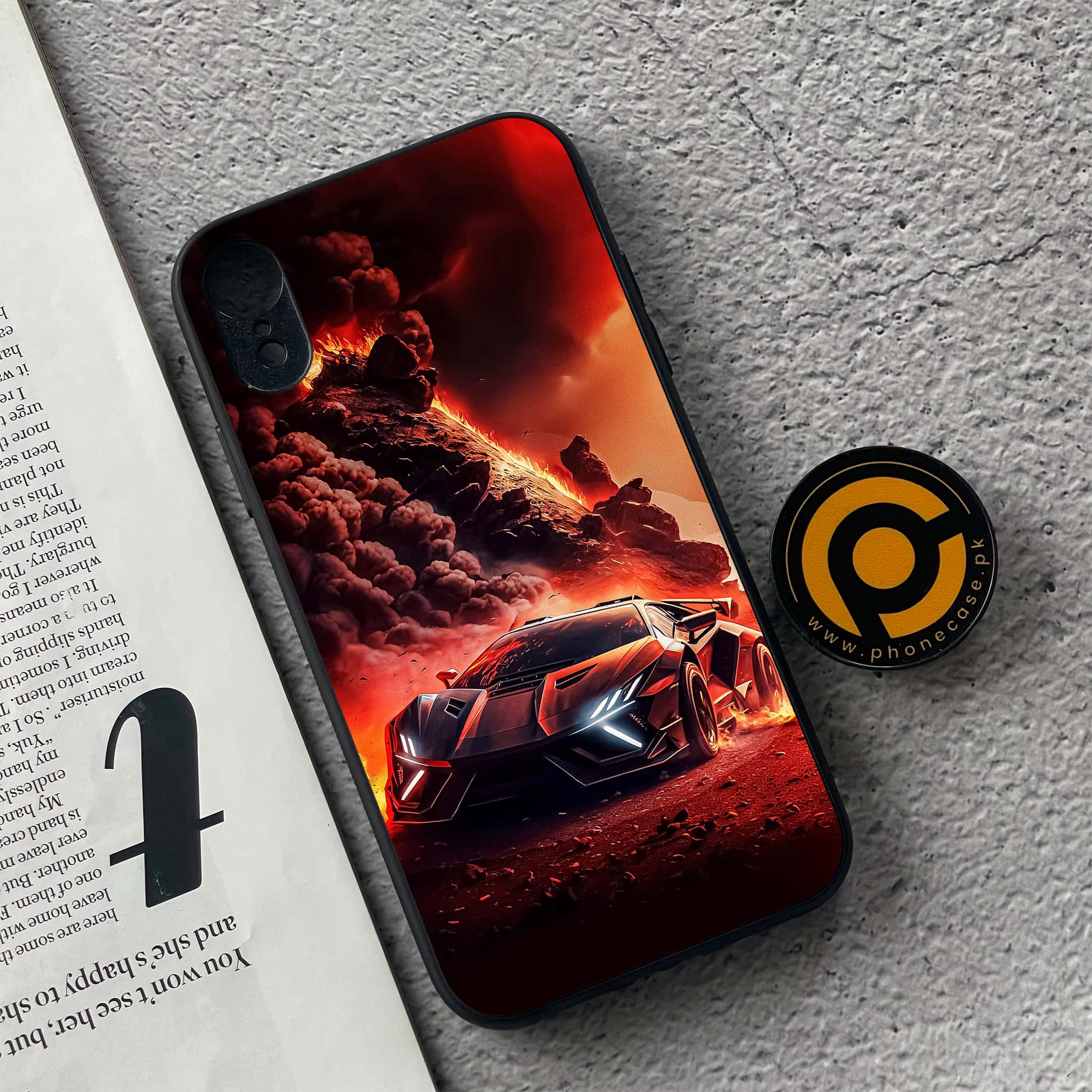 iPhone XR - Racing Series - Premium Metal Printed soft Bumper shock Proof Case