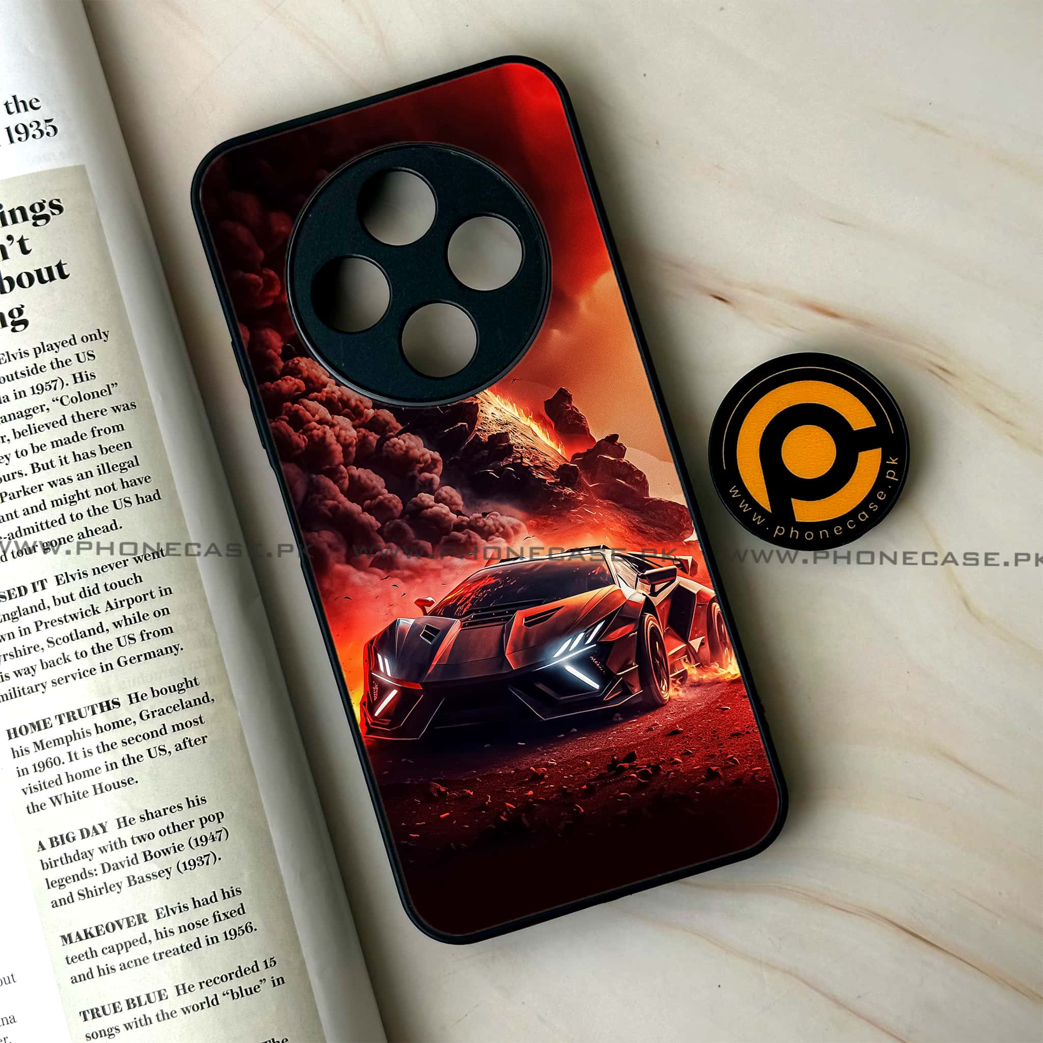 Oppo F27 Pro Plus - Racing Series - Premium Metal Printed soft Bumper Shock Proof Case