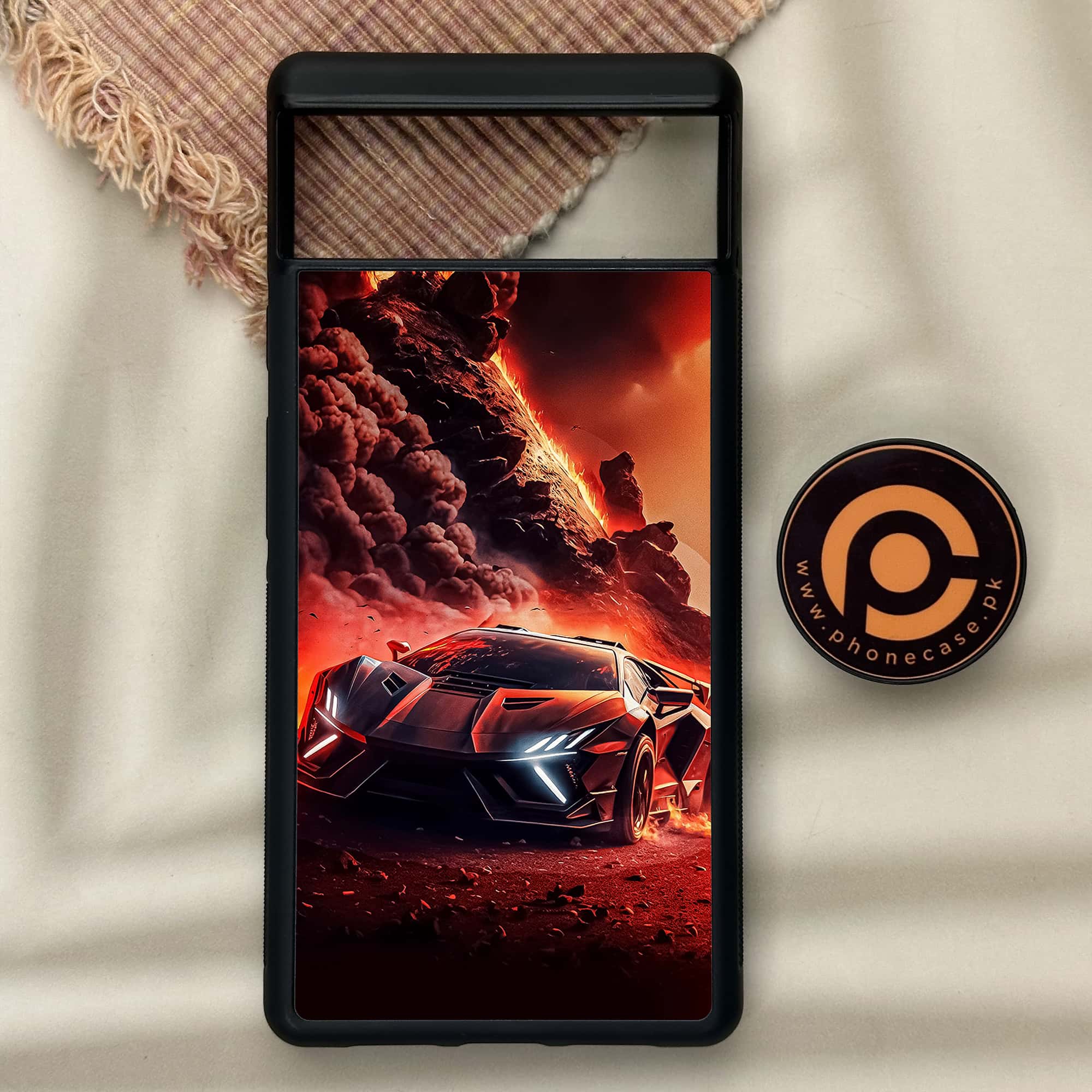 Google Pixel 6 - Racing Series - Premium Metal Printed soft Bumper Shock Proof Case