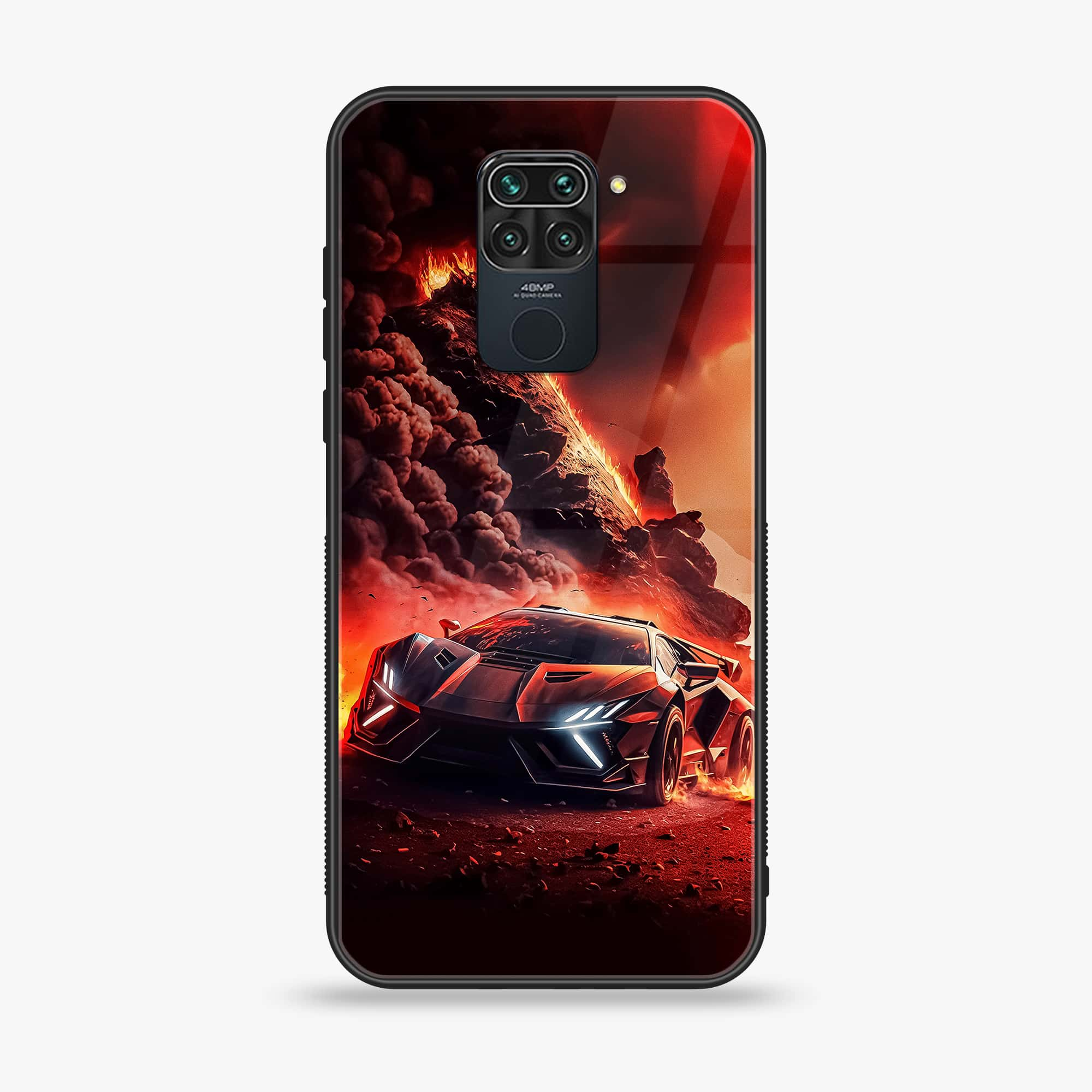 Xiaomi Redmi 10X - Racing Series -  Premium Printed Metal soft Bumper shock Proof Case