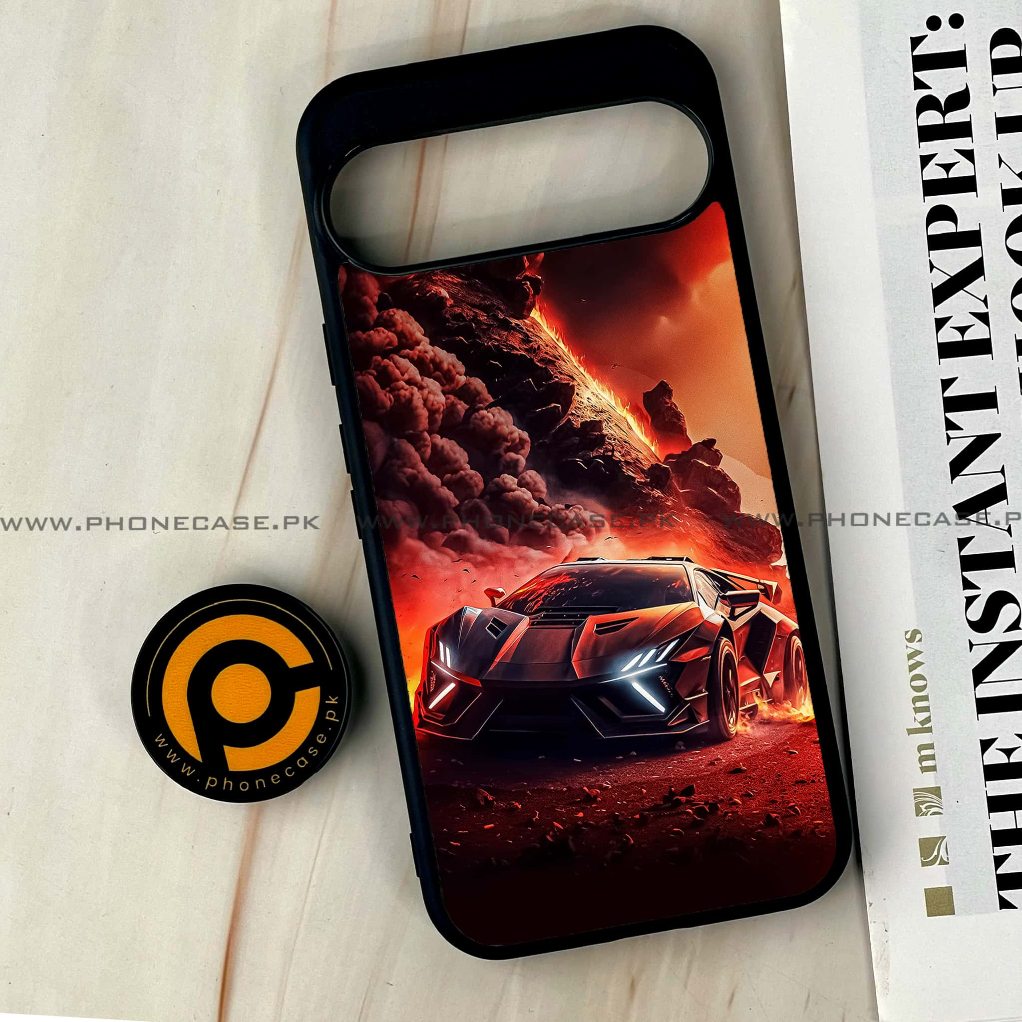 Google Pixel 9 Pro XL - Racing Series - Premium Printed Glass soft Bumper shock Proof Case