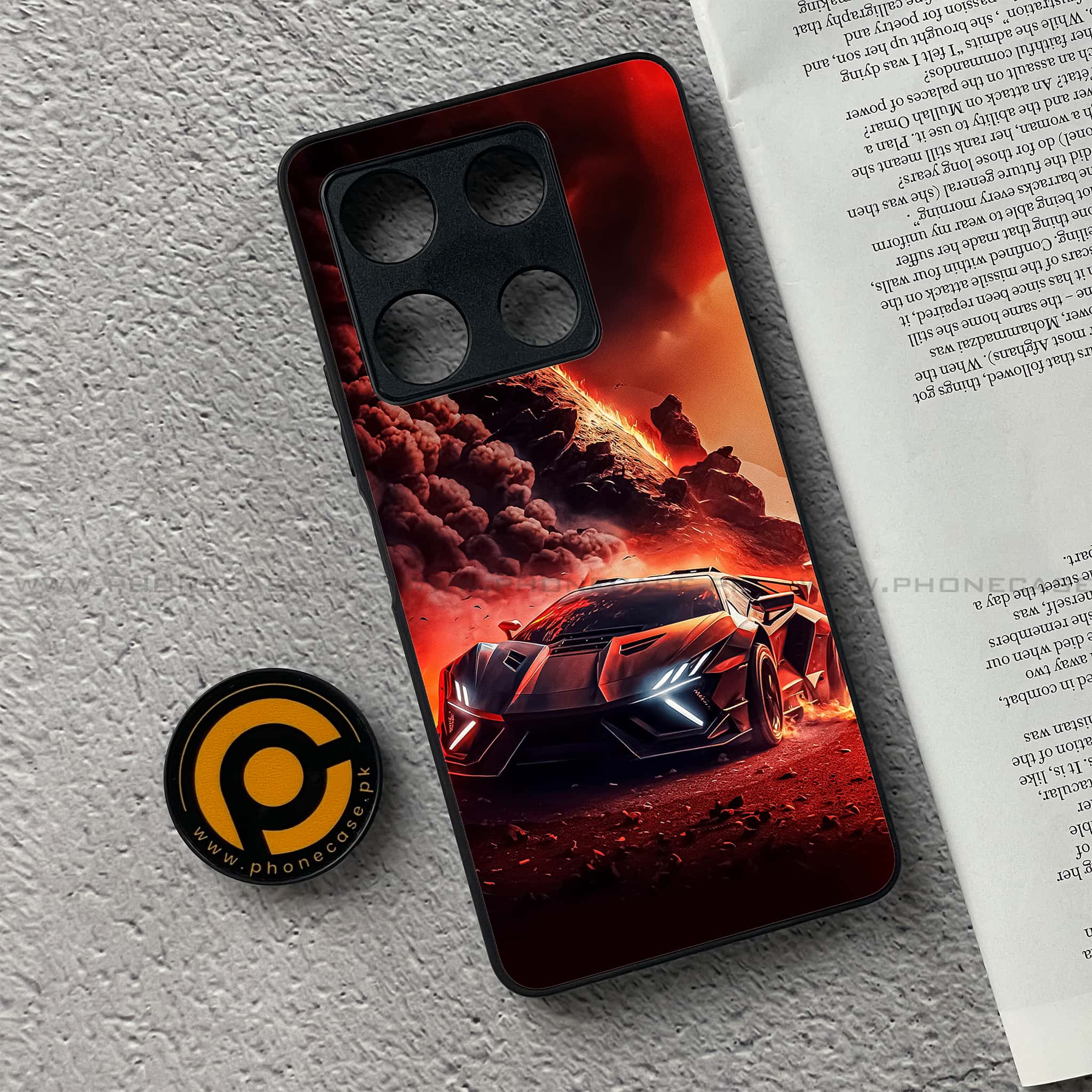 Infinix Note 30 Pro - Racing Series - Premium Metal Printed soft Bumper shock Proof Case