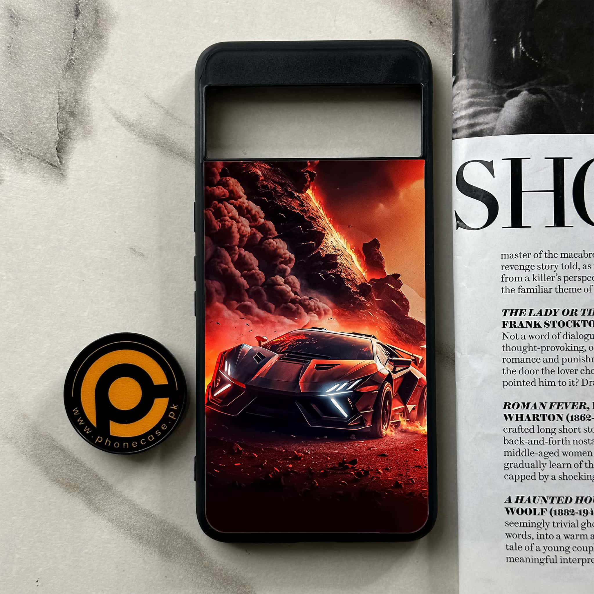 Google Pixel 8 Pro - Racing Series - Premium Printed Glass soft Bumper shock Proof Case