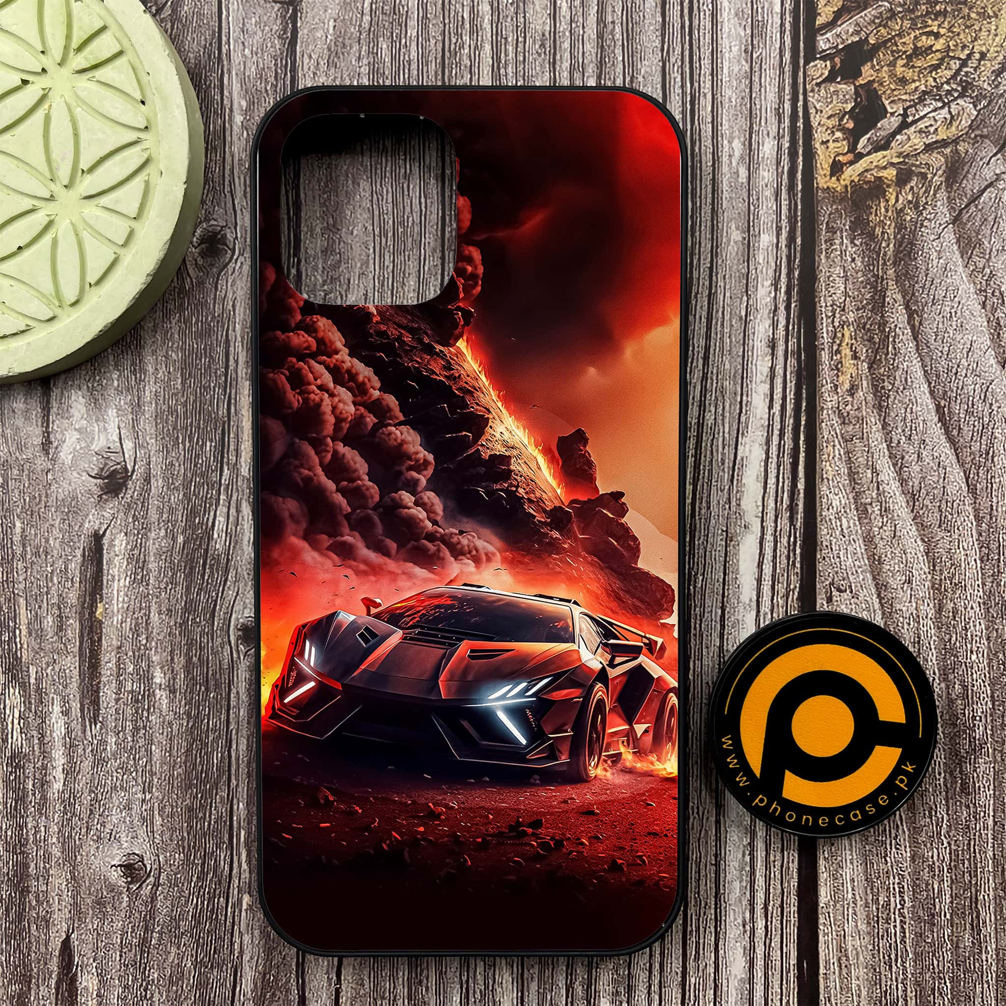 iPhone 12 - Racing Series - Premium Metal Printed soft Bumper shock Proof Case