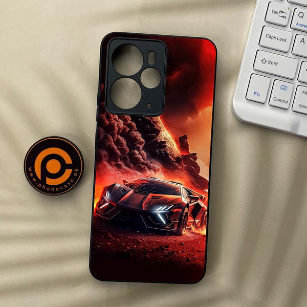 Realme 14 5G - Racing Series - Premium Metal Printed soft Bumper Shock Proof Case
